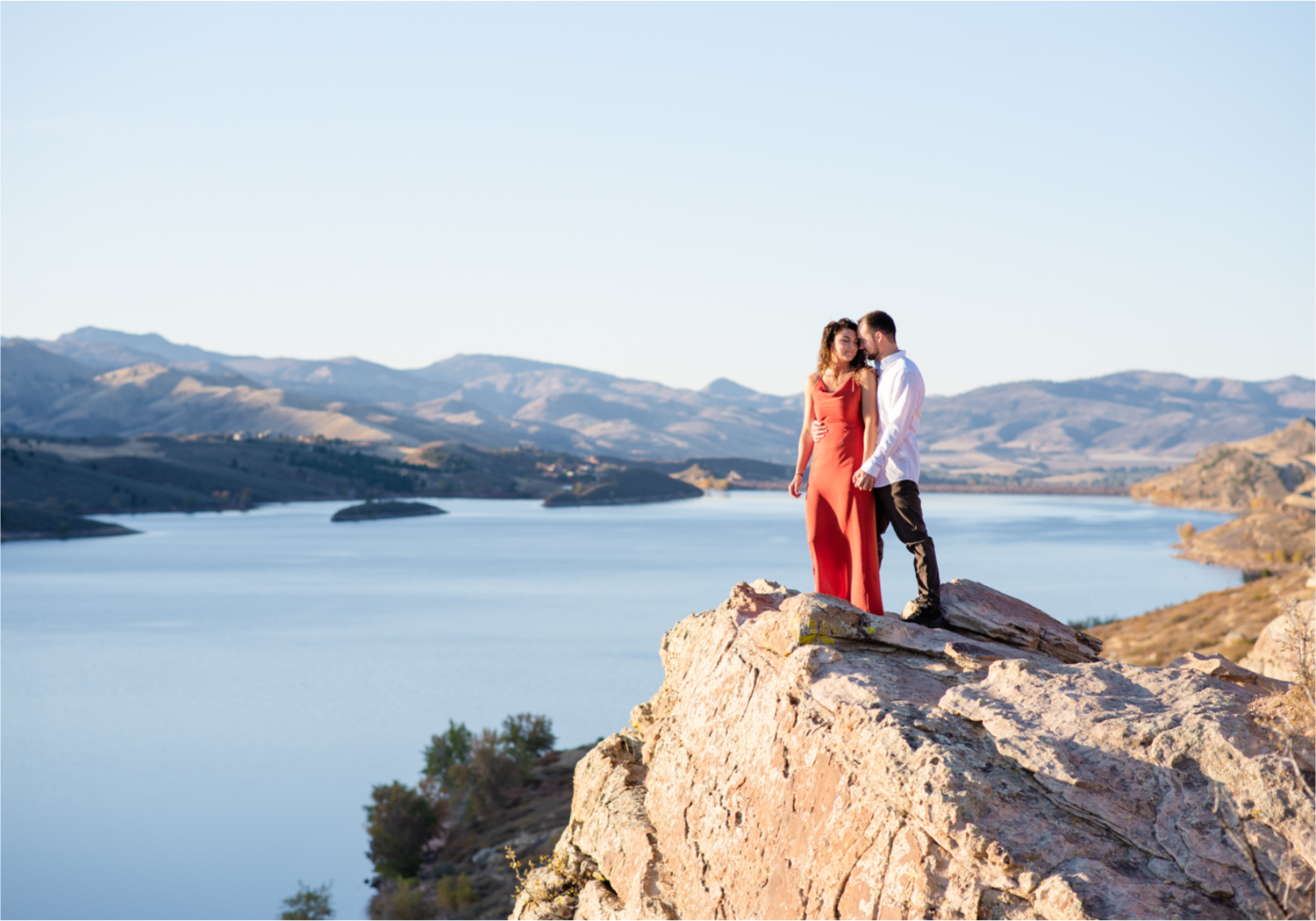 Fort Collins engagement session in the poudre canyon and Horsetooth reservoir | Fall Colorado Engagement | Britni Girard Photography | Colorado wedding photographer