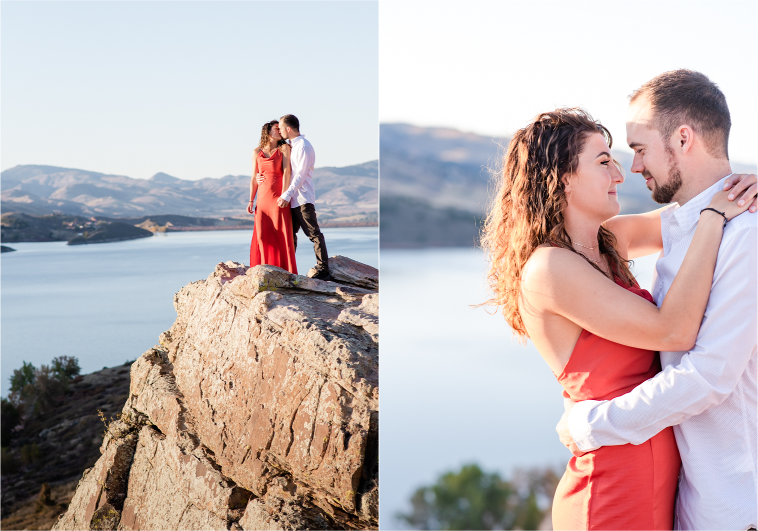 Fort Collins engagement session in the poudre canyon and Horsetooth reservoir | Fall Colorado Engagement | Britni Girard Photography | Colorado wedding photographer