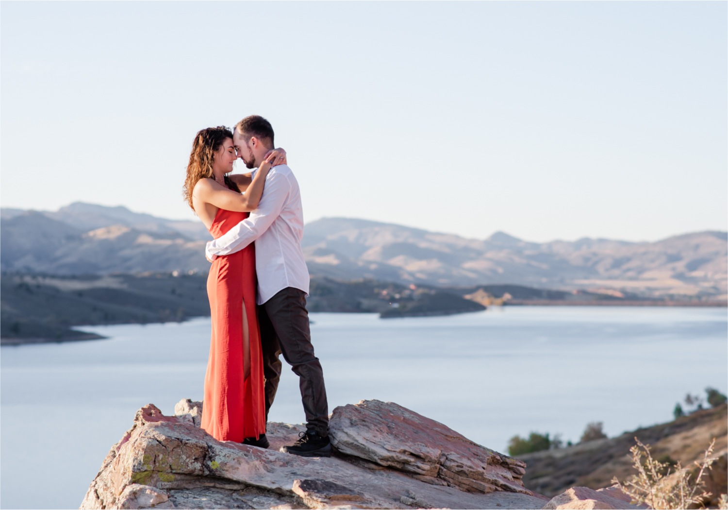 Fort Collins engagement session in the poudre canyon and Horsetooth reservoir | Fall Colorado Engagement | Britni Girard Photography | Colorado wedding photographer