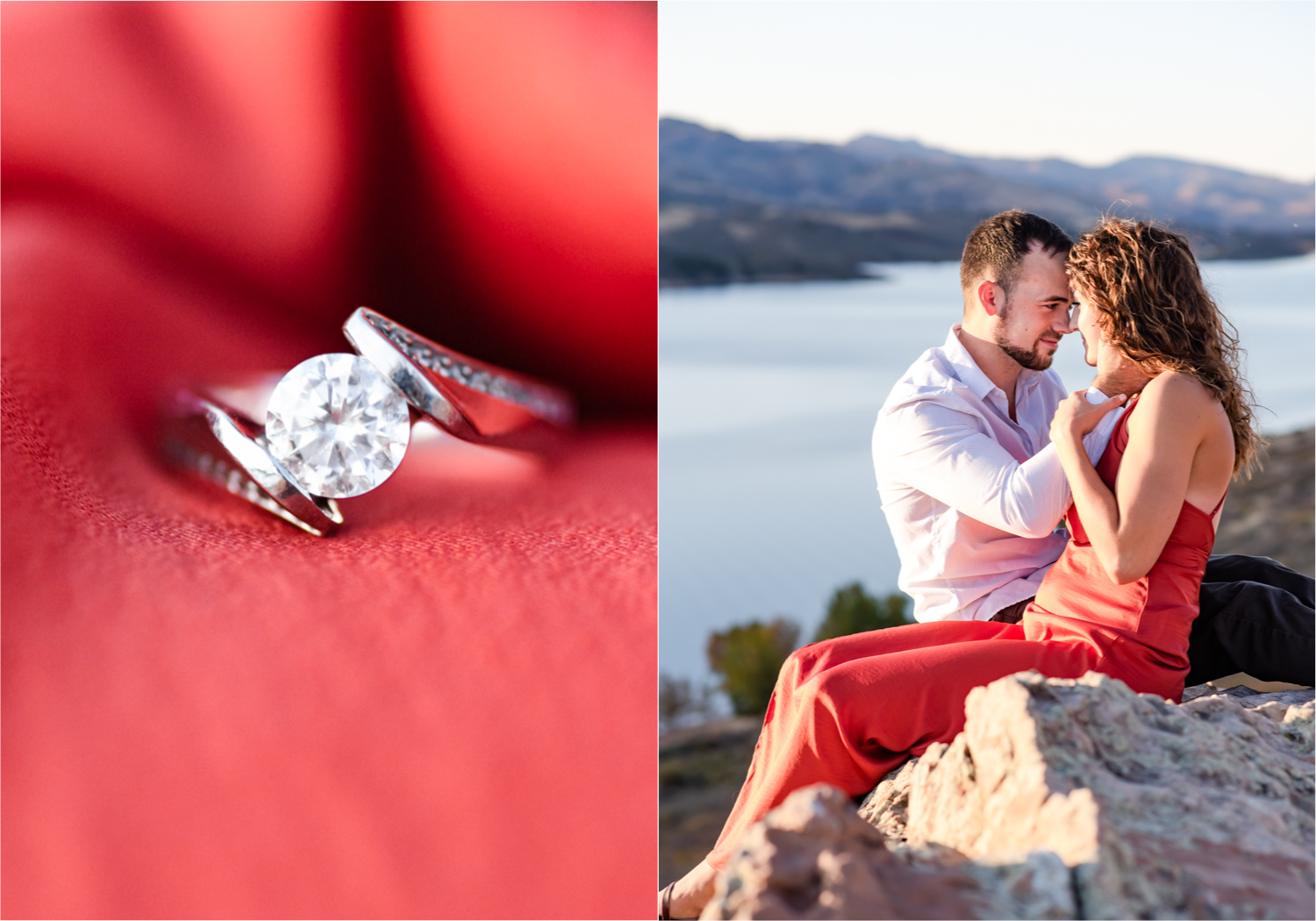 Fort Collins engagement session in the poudre canyon and Horsetooth reservoir | Fall Colorado Engagement | Britni Girard Photography | Colorado wedding photographer