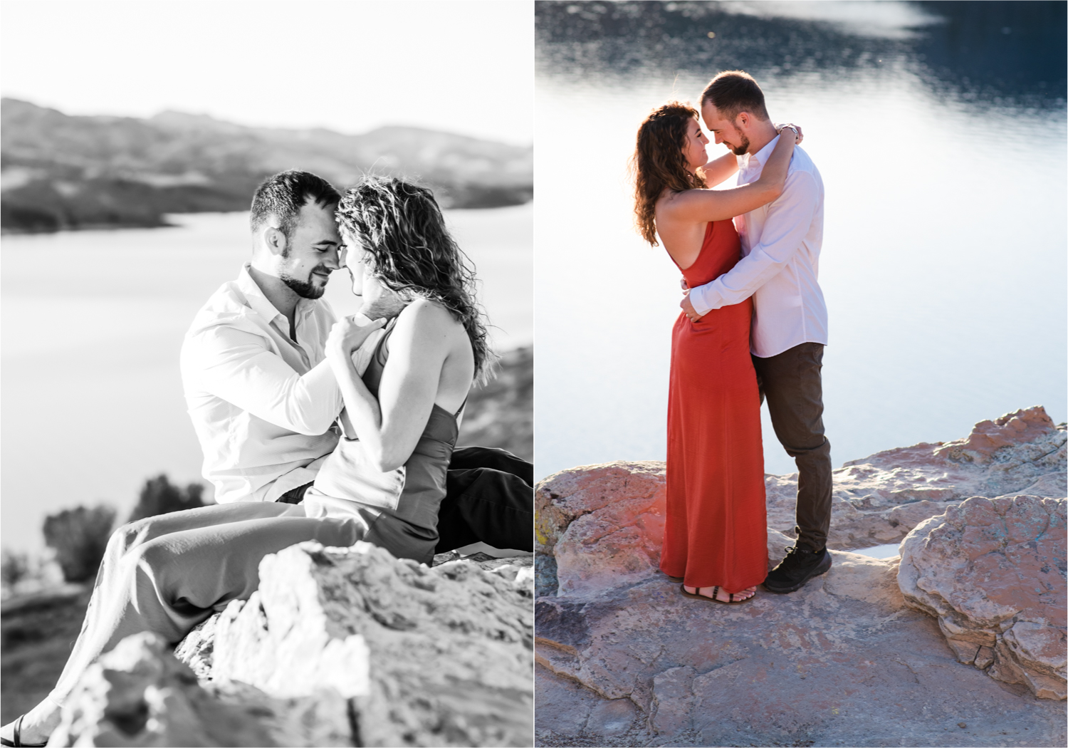 Fort Collins engagement session in the poudre canyon and Horsetooth reservoir | Fall Colorado Engagement | Britni Girard Photography | Colorado wedding photographer