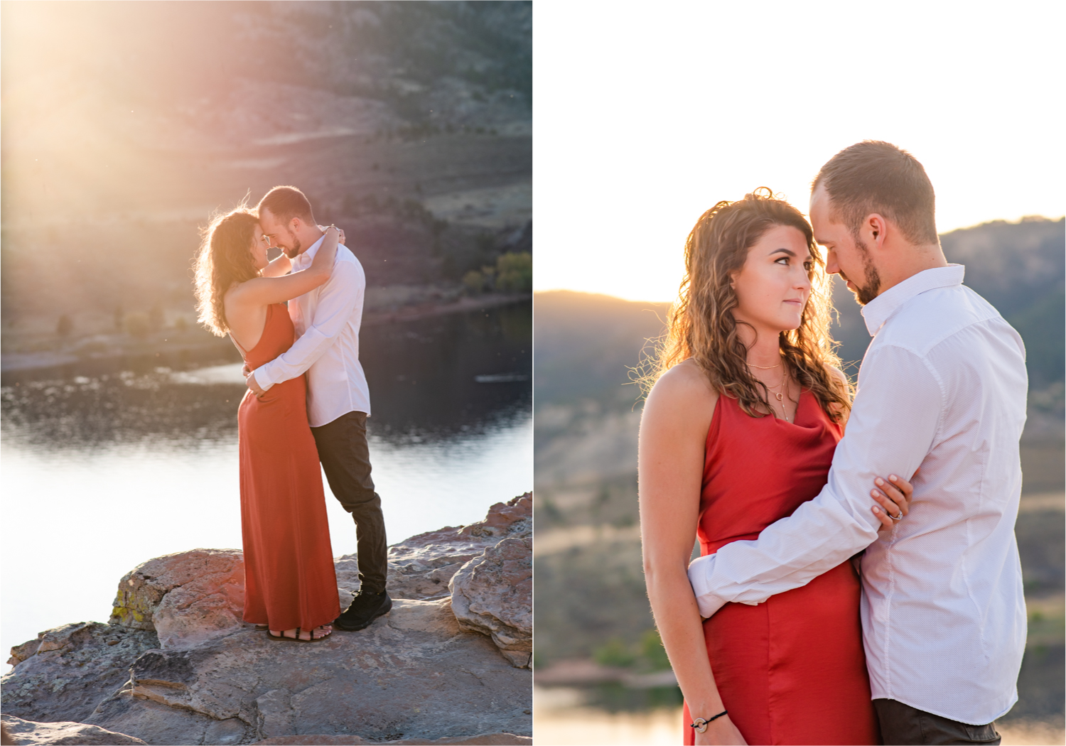 Fort Collins engagement session in the poudre canyon and Horsetooth reservoir | Fall Colorado Engagement | Britni Girard Photography | Colorado wedding photographer