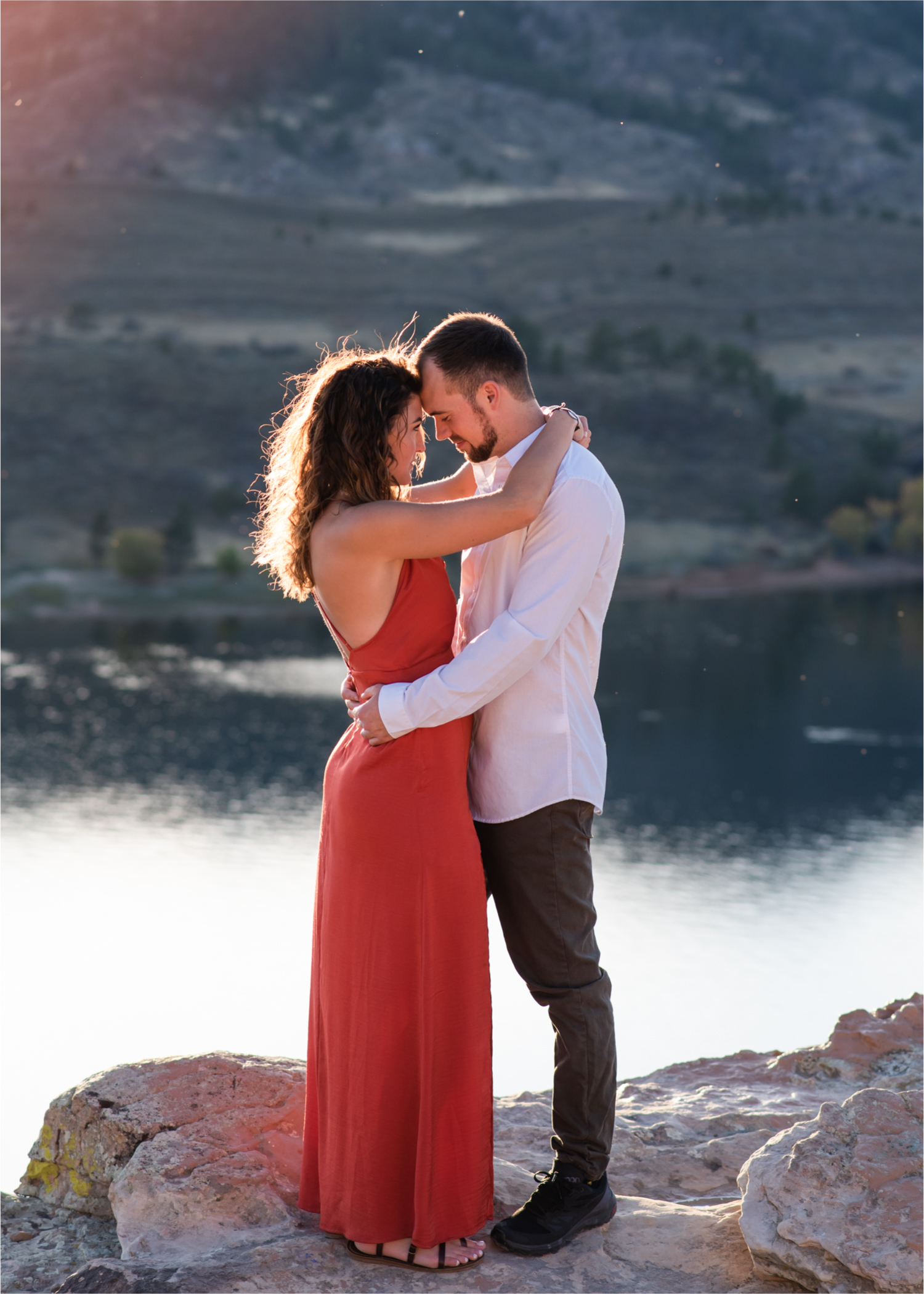 Fort Collins engagement session in the poudre canyon and Horsetooth reservoir | Fall Colorado Engagement | Britni Girard Photography | Colorado wedding photographer