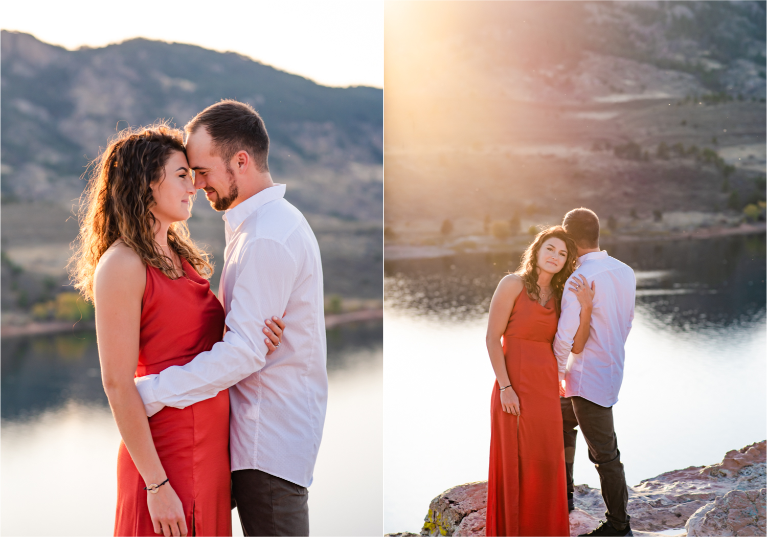 Fort Collins engagement session in the poudre canyon and Horsetooth reservoir | Fall Colorado Engagement | Britni Girard Photography | Colorado wedding photographer