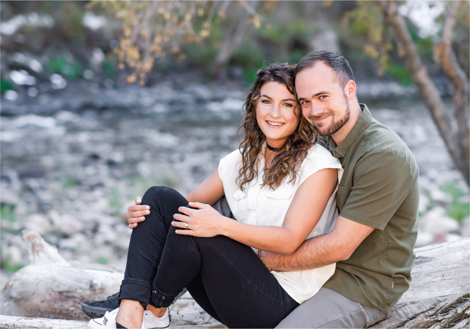 Fort Collins engagement session in the poudre canyon and Horsetooth reservoir | Fall Colorado Engagement | Britni Girard Photography | Colorado wedding photographer