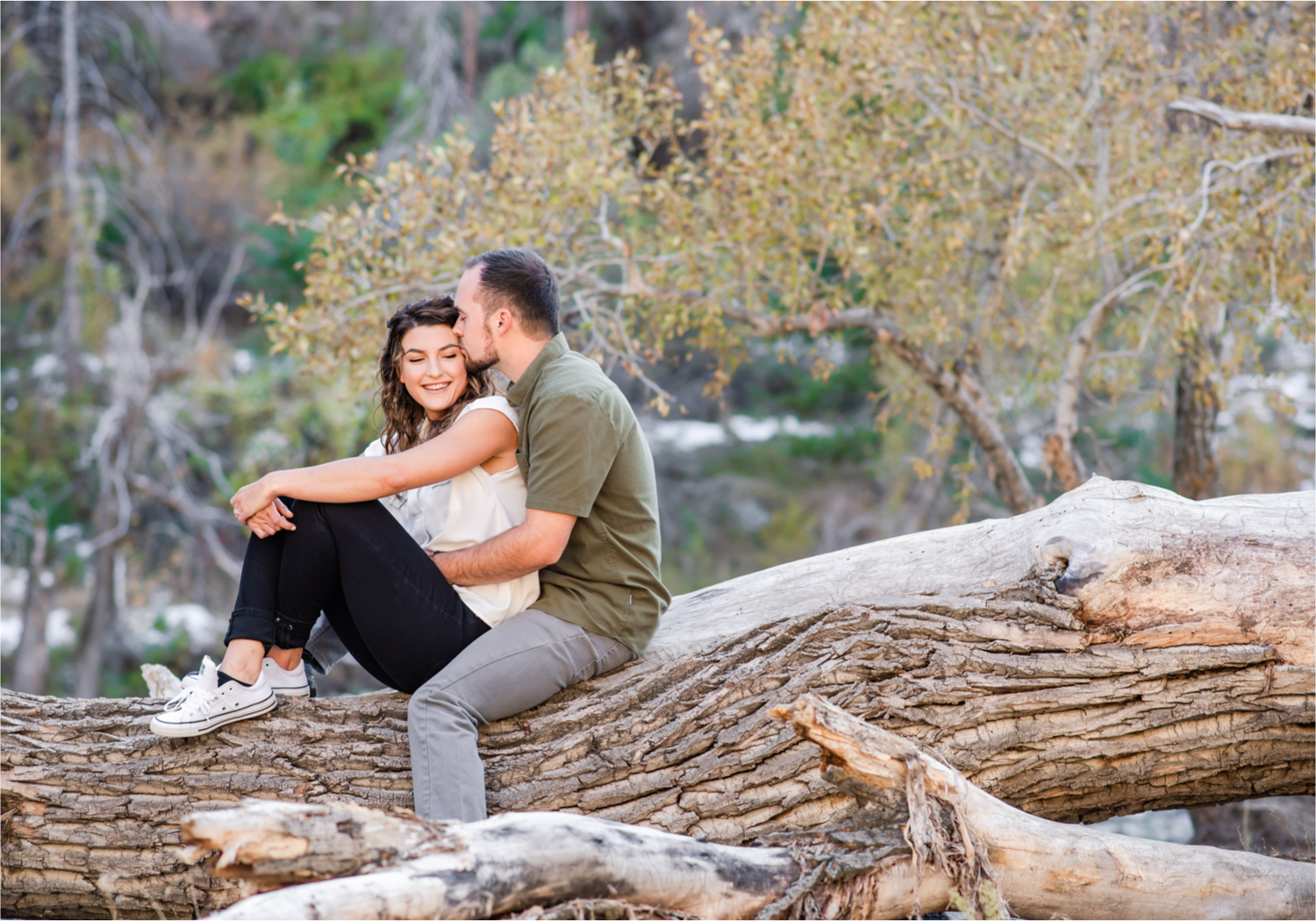 Fort Collins engagement session in the poudre canyon and Horsetooth reservoir | Fall Colorado Engagement | Britni Girard Photography | Colorado wedding photographer