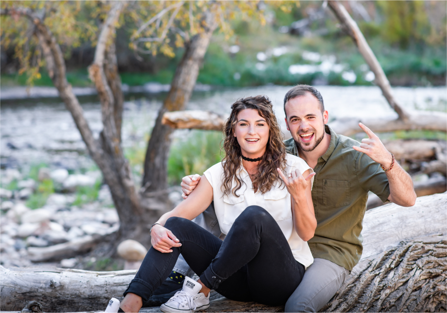 Fort Collins engagement session in the poudre canyon and Horsetooth reservoir | Fall Colorado Engagement | Britni Girard Photography | Colorado wedding photographer