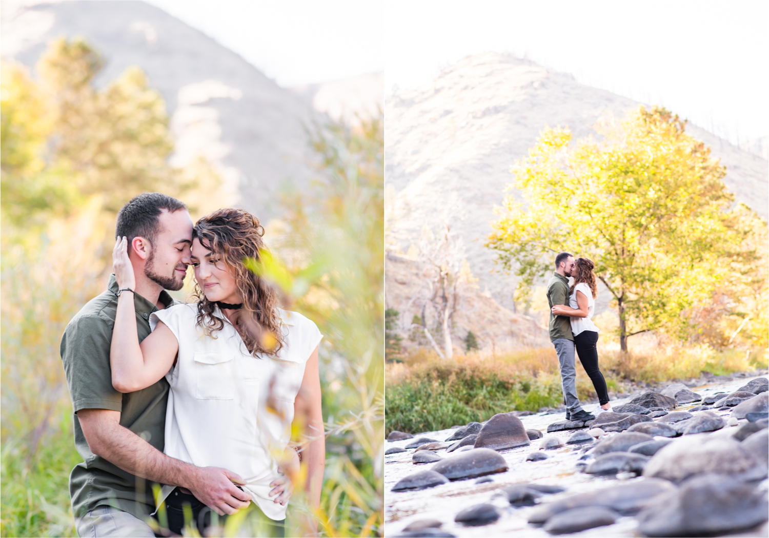 Fort Collins engagement session in the poudre canyon and Horsetooth reservoir | Fall Colorado Engagement | Britni Girard Photography | Colorado wedding photographer