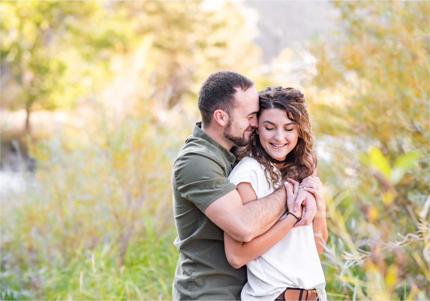 Fort Collins engagement session in the poudre canyon and Horsetooth reservoir | Fall Colorado Engagement | Britni Girard Photography | Colorado wedding photographer