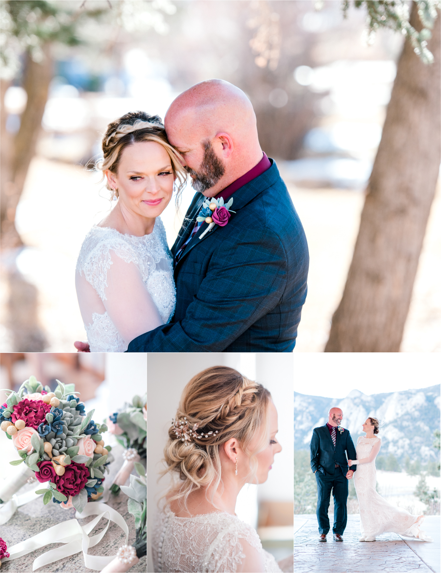 Snowy Winter Wedding in Estes Park Colorado at Black Canyon Inn | Britni Girard Photography