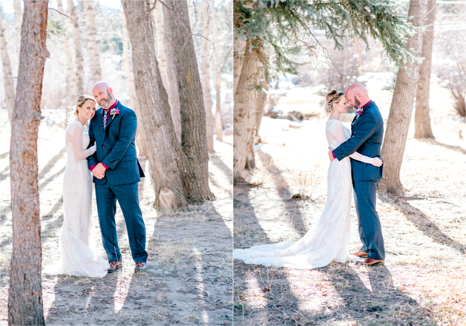 Snowy Winter Wedding in Estes Park Colorado at Black Canyon Inn | Britni Girard Photography
