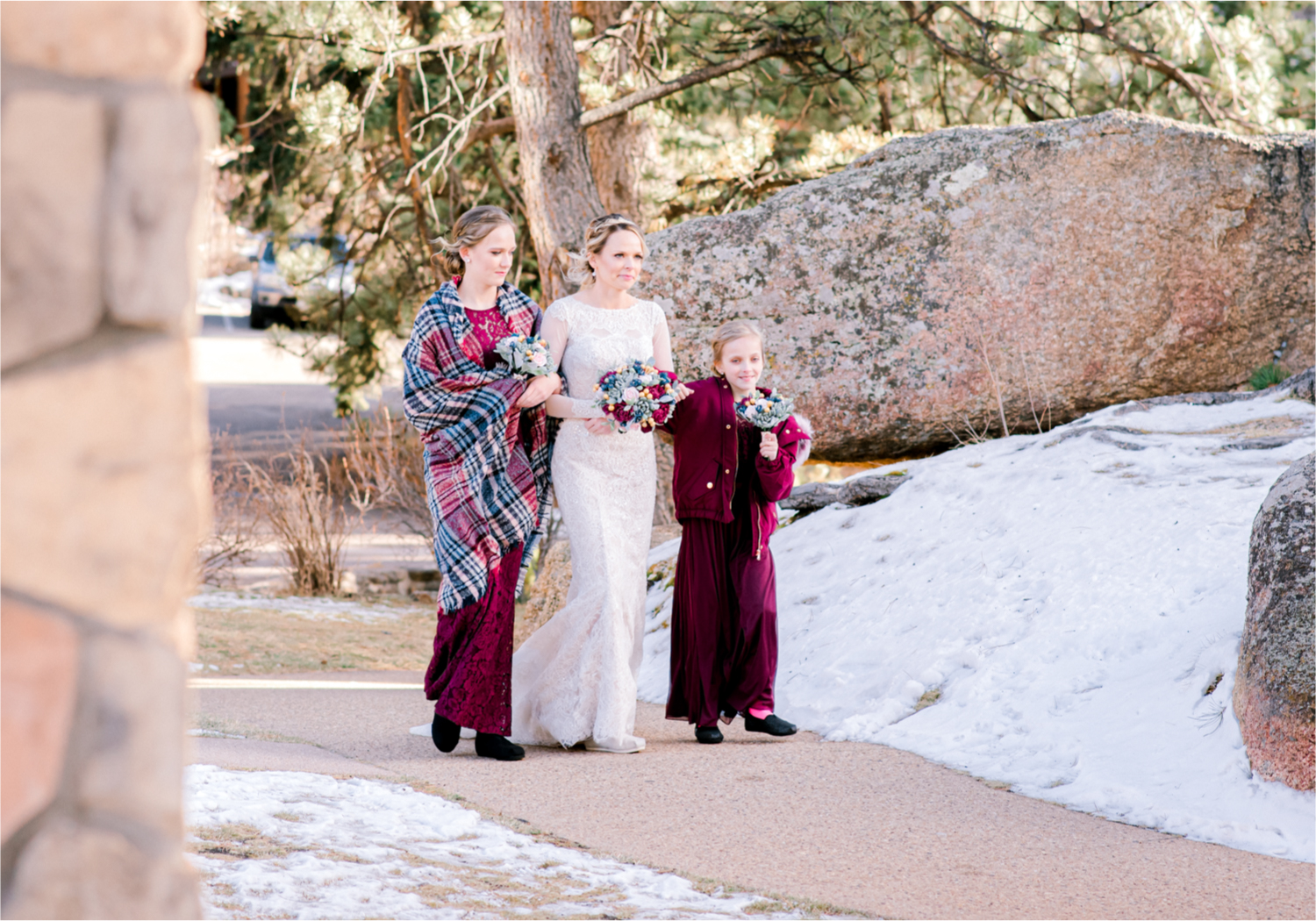 Snowy Winter Wedding in Estes Park Colorado at Black Canyon Inn | Britni Girard Photography