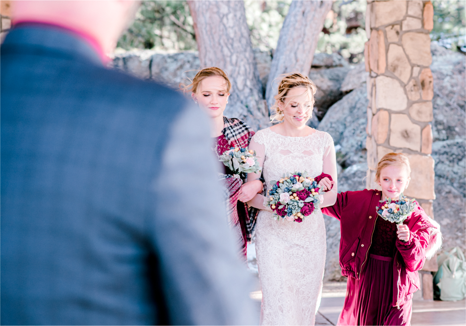 Snowy Winter Wedding in Estes Park Colorado at Black Canyon Inn | Britni Girard Photography