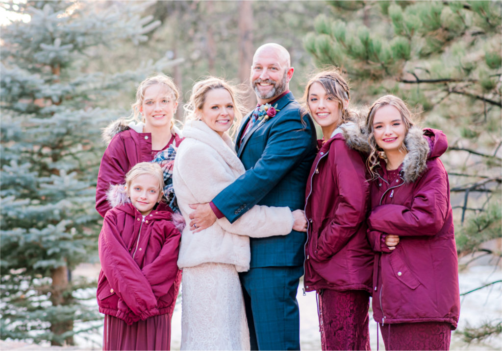 Snowy Winter Wedding in Estes Park Colorado at Black Canyon Inn | Britni Girard Photography