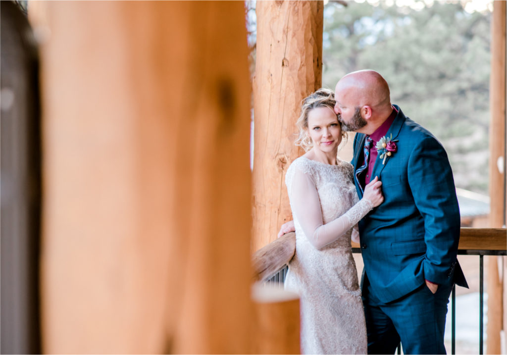 Snowy Winter Wedding in Estes Park Colorado at Black Canyon Inn | Britni Girard Photography