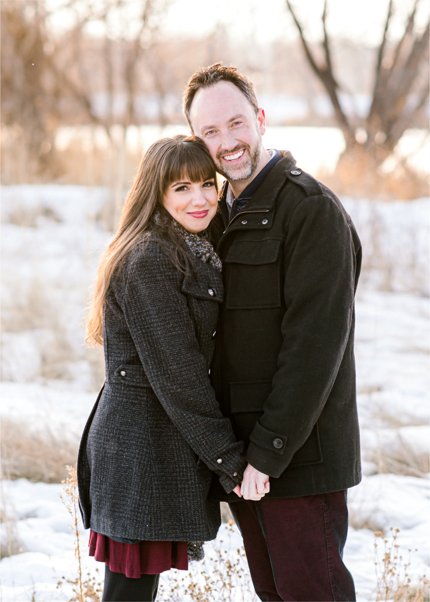 Fort Collins Colorado Snowy Winter Engagement at River Bend Prospect Ponds | Britni Girard Photography, Colorado Wedding Photographer