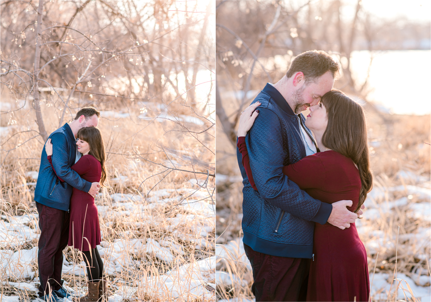 Fort Collins Colorado Snowy Winter Engagement at River Bend Prospect Ponds | Britni Girard Photography, Colorado Wedding Photographer