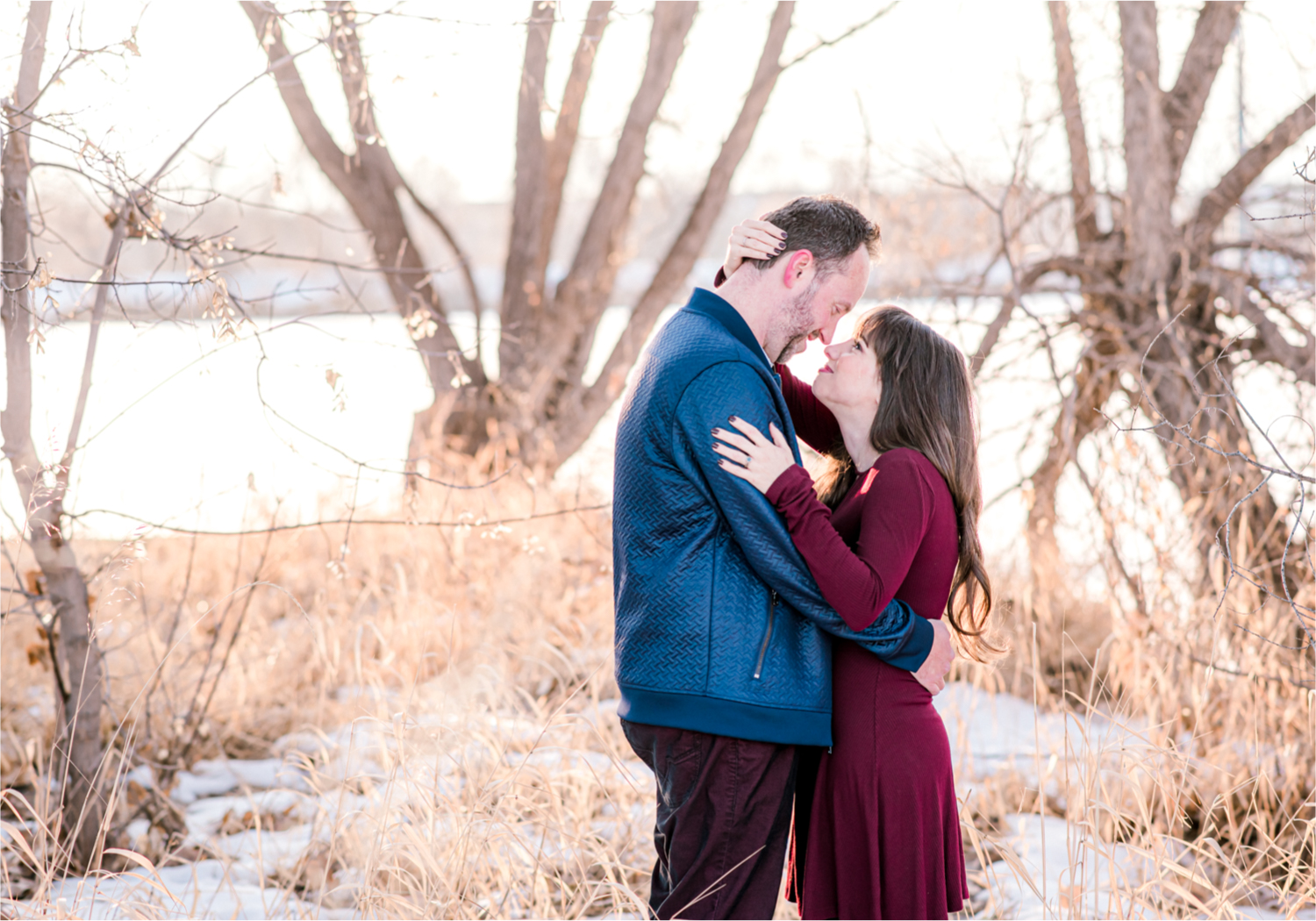 Fort Collins Colorado Snowy Winter Engagement at River Bend Prospect Ponds | Britni Girard Photography, Colorado Wedding Photographer