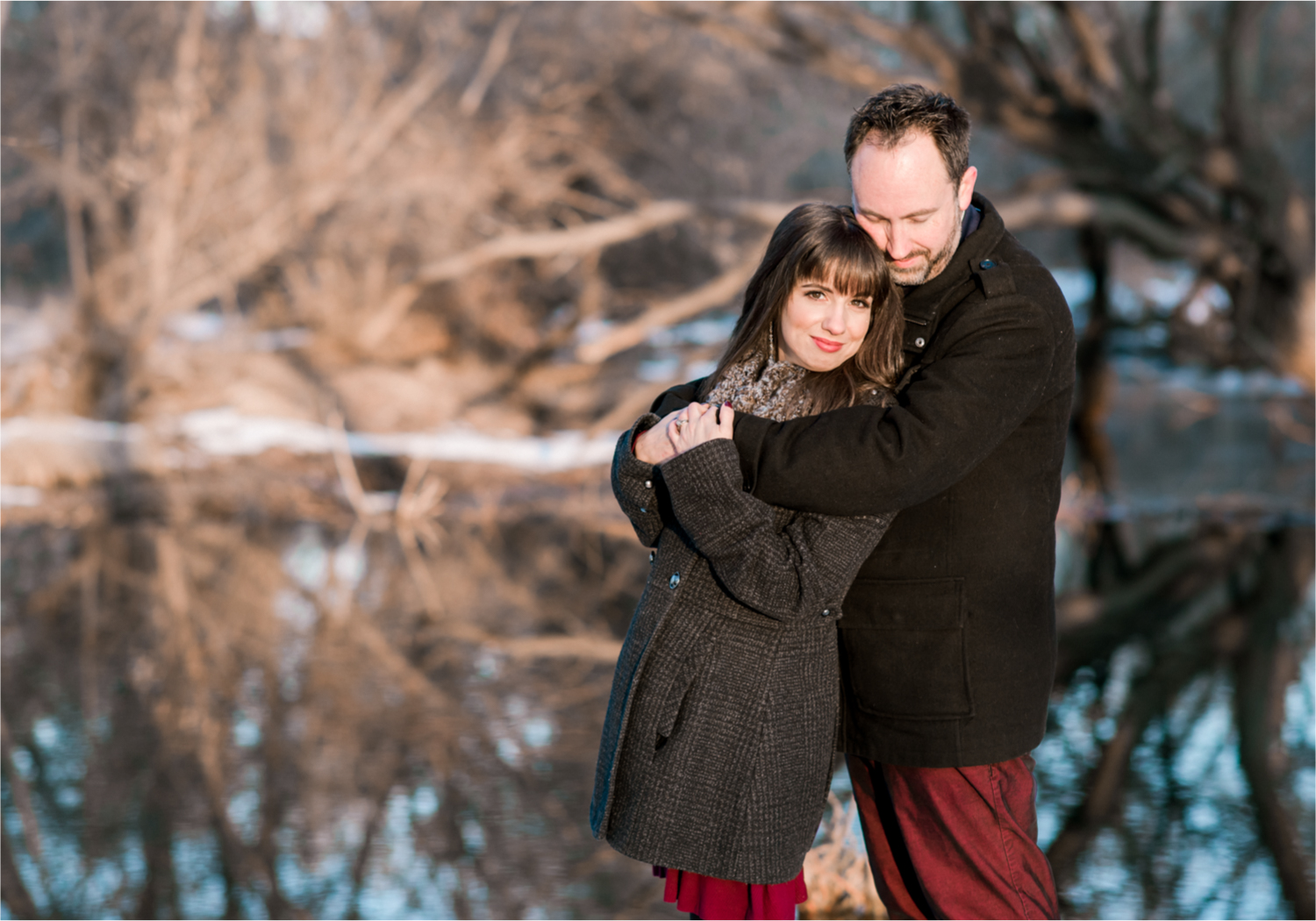 Fort Collins Colorado Snowy Winter Engagement at River Bend Prospect Ponds | Britni Girard Photography, Colorado Wedding Photographer