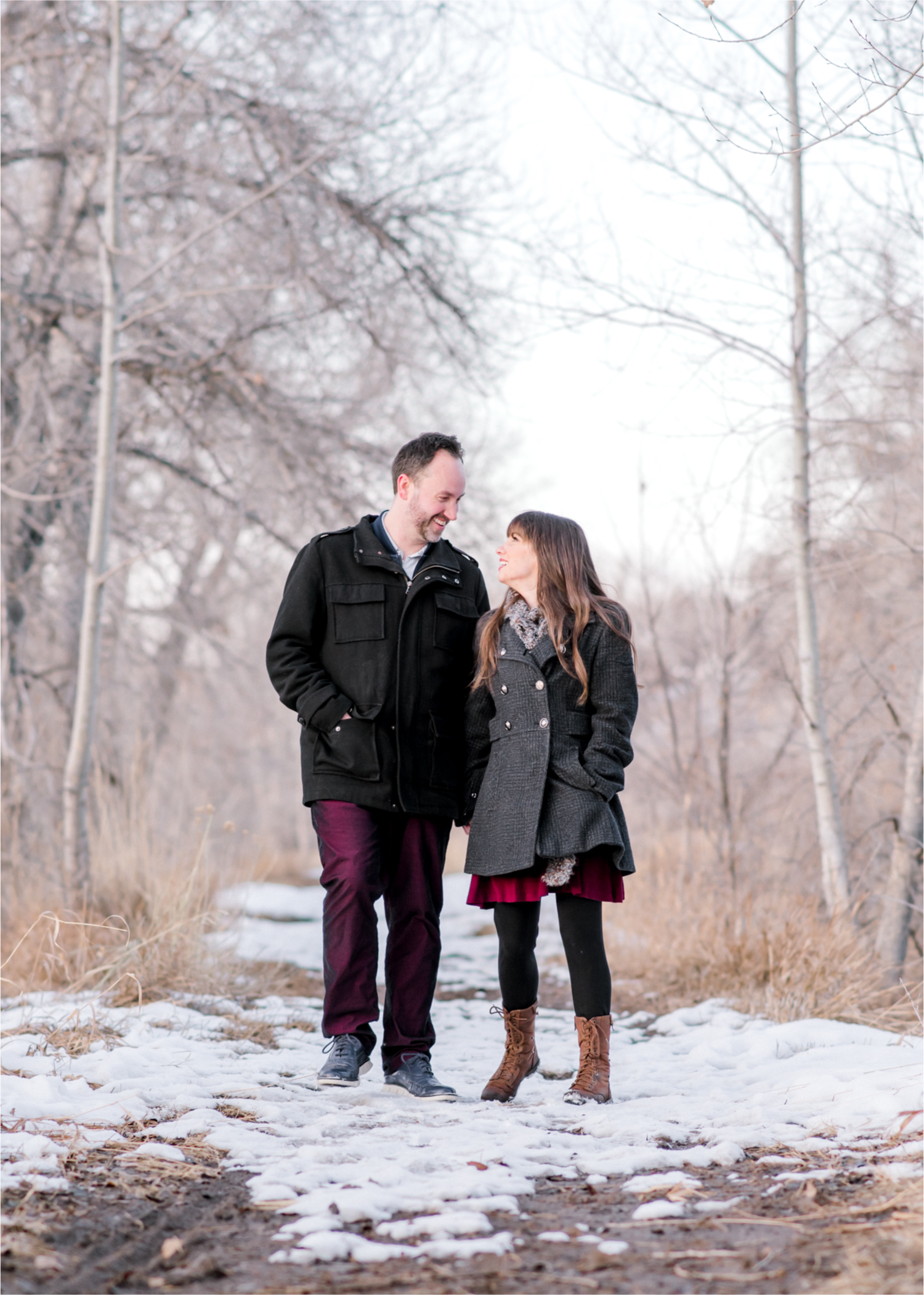 Fort Collins Colorado Snowy Winter Engagement at River Bend Prospect Ponds | Britni Girard Photography, Colorado Wedding Photographer