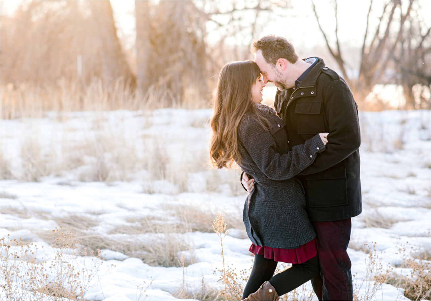 Fort Collins Colorado Snowy Winter Engagement at River Bend Prospect Ponds | Britni Girard Photography, Colorado Wedding Photographer