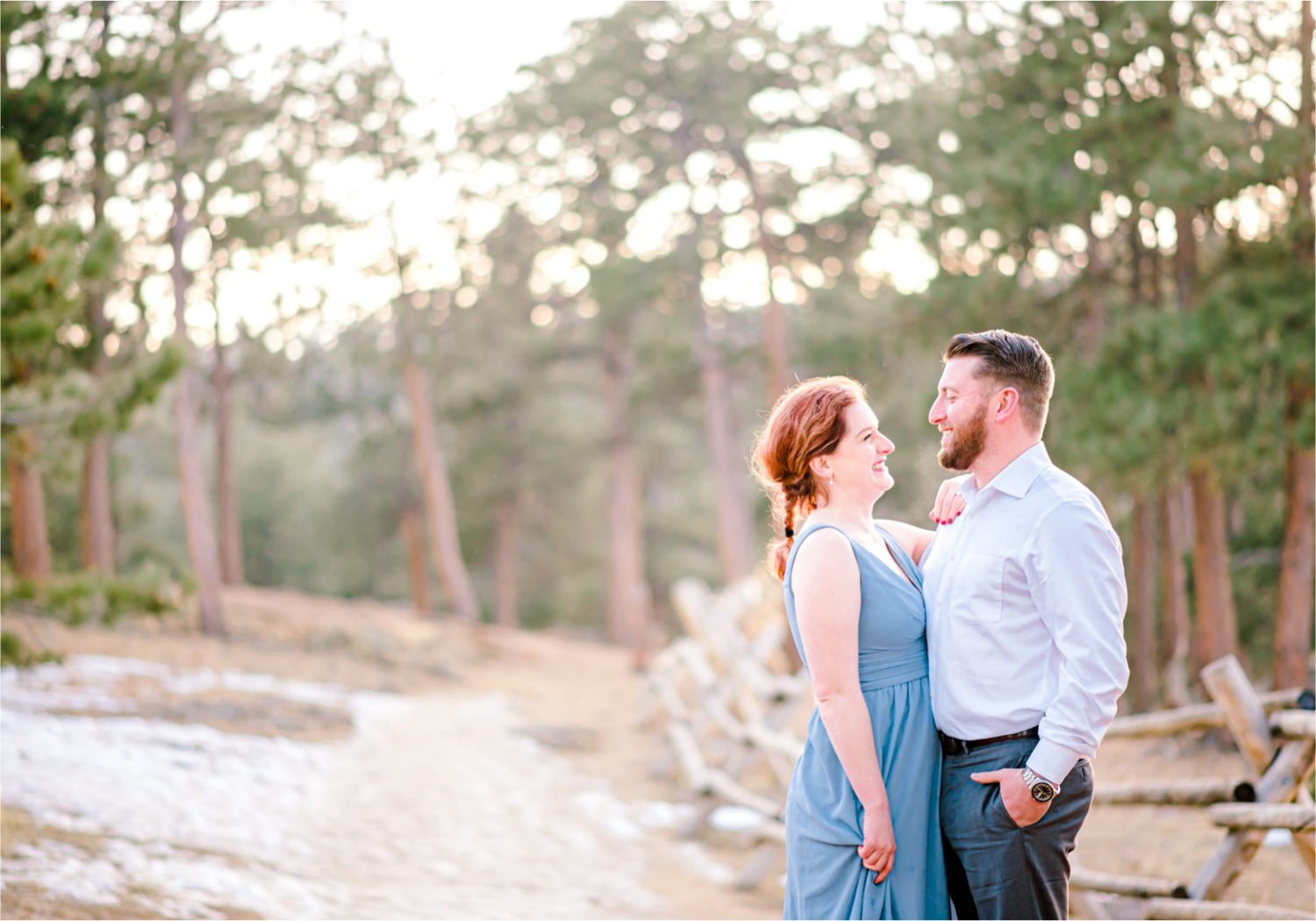 Winter Engagement on Lookout Mountain in Golden Colorado | Britni Girard Photography - Colorado Wedding Photography Team