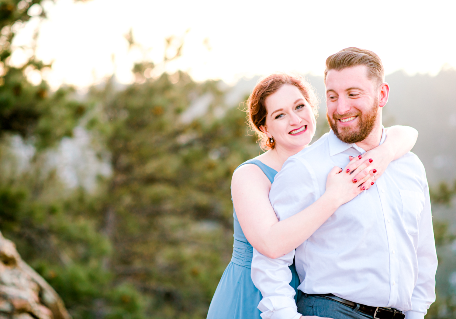 Winter Engagement on Lookout Mountain in Golden Colorado | Britni Girard Photography - Colorado Wedding Photography Team