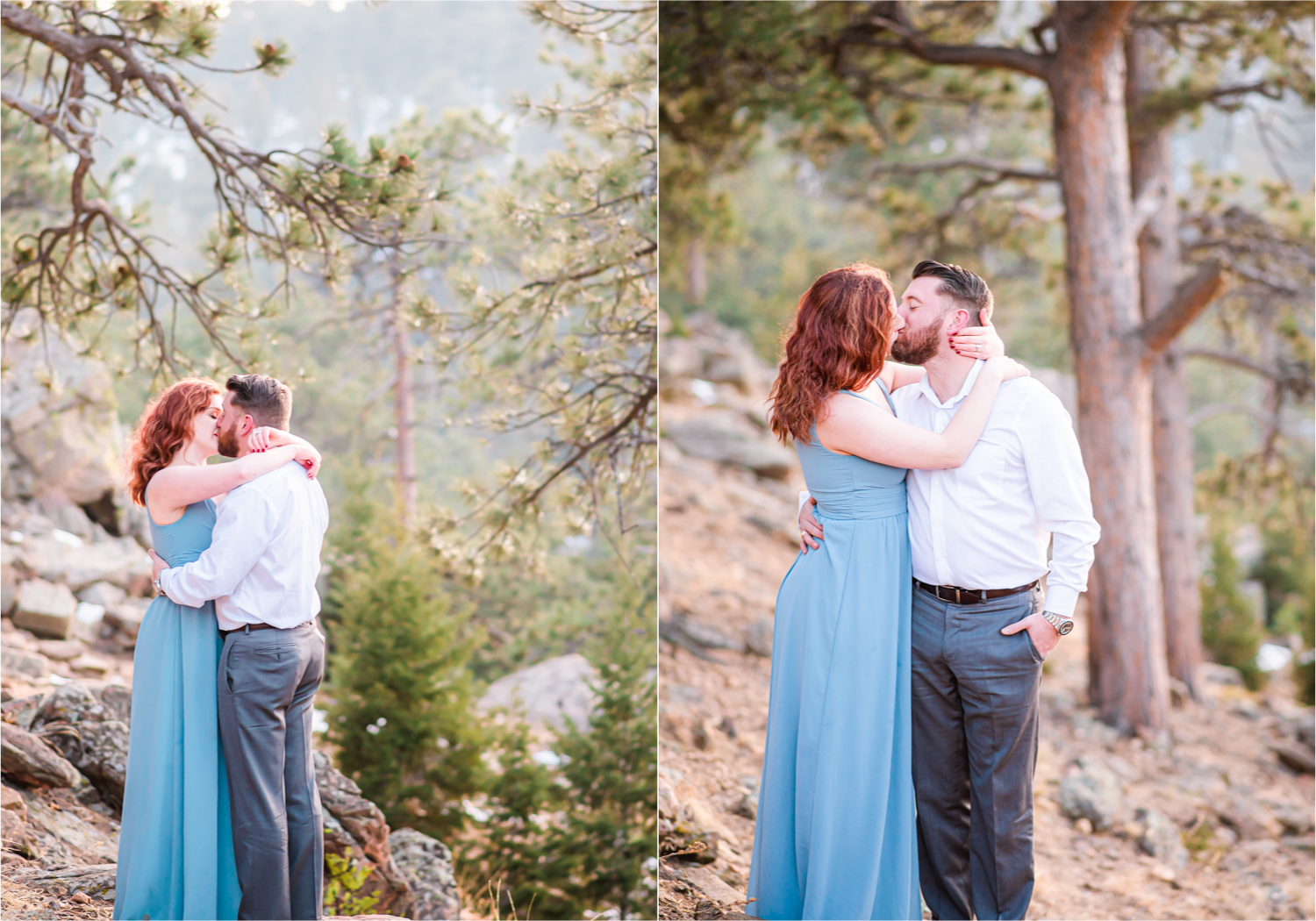 Winter Engagement on Lookout Mountain in Golden Colorado | Britni Girard Photography - Colorado Wedding Photography Team