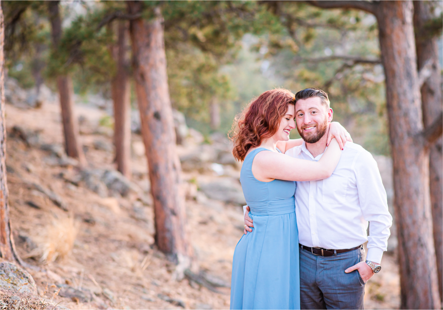 Winter Engagement on Lookout Mountain in Golden Colorado | Britni Girard Photography - Colorado Wedding Photography Team