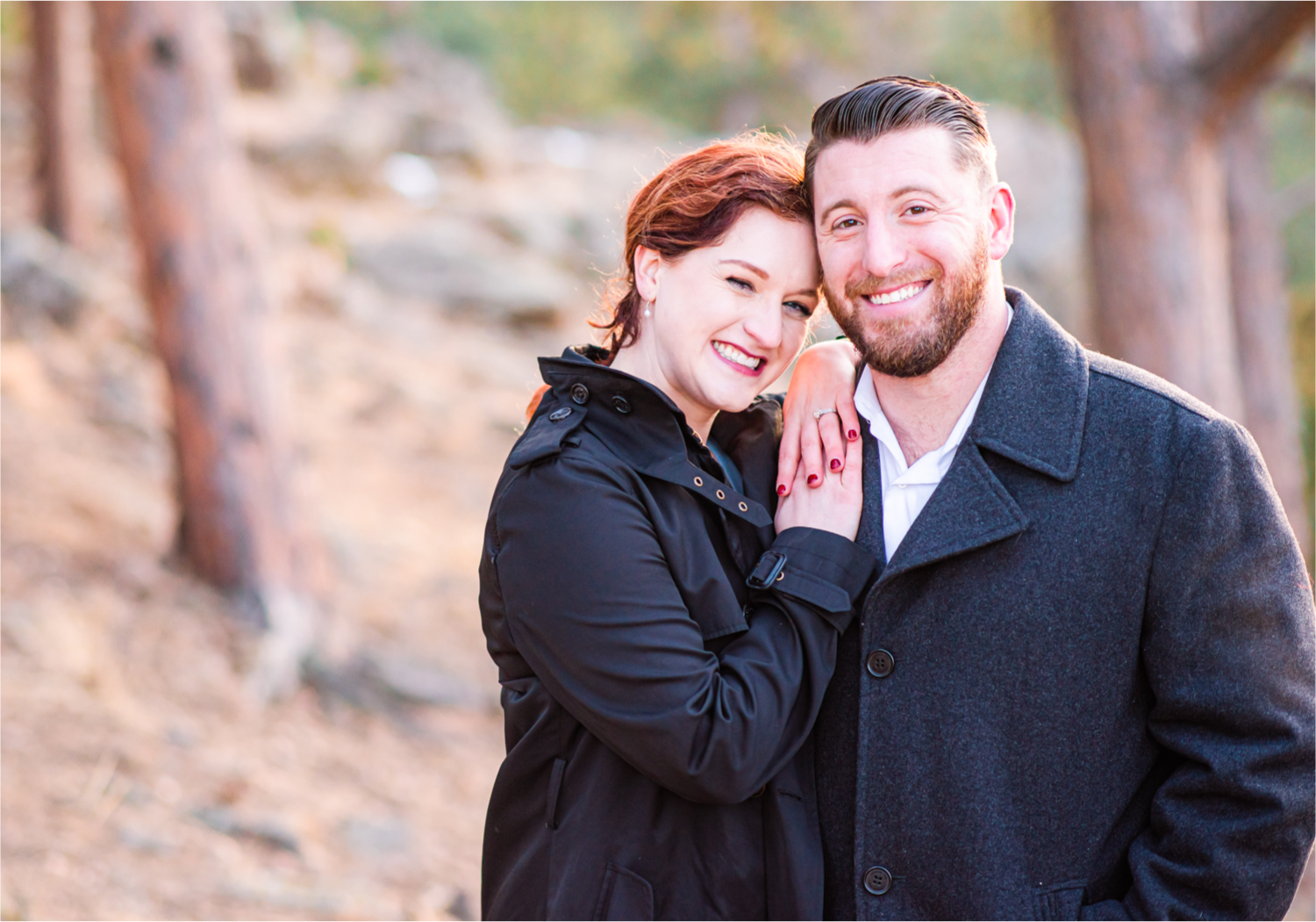 Winter Engagement on Lookout Mountain in Golden Colorado | Britni Girard Photography - Colorado Wedding Photography Team