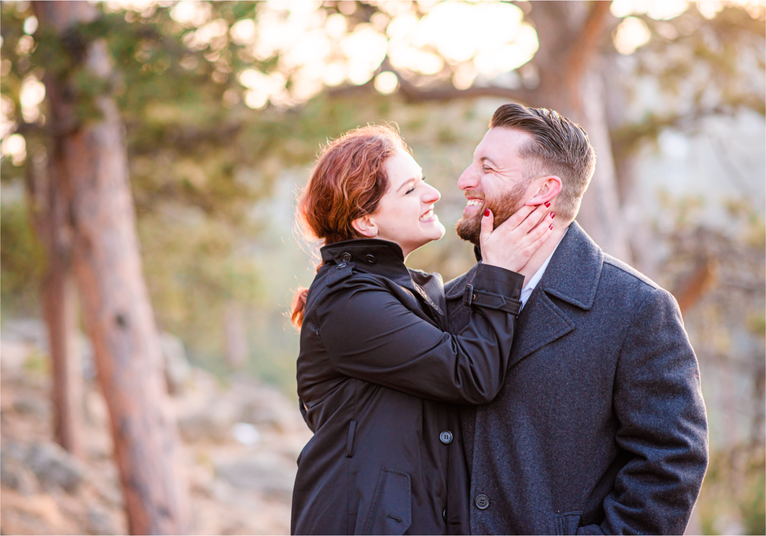 Winter Engagement on Lookout Mountain in Golden Colorado | Britni Girard Photography - Colorado Wedding Photography Team