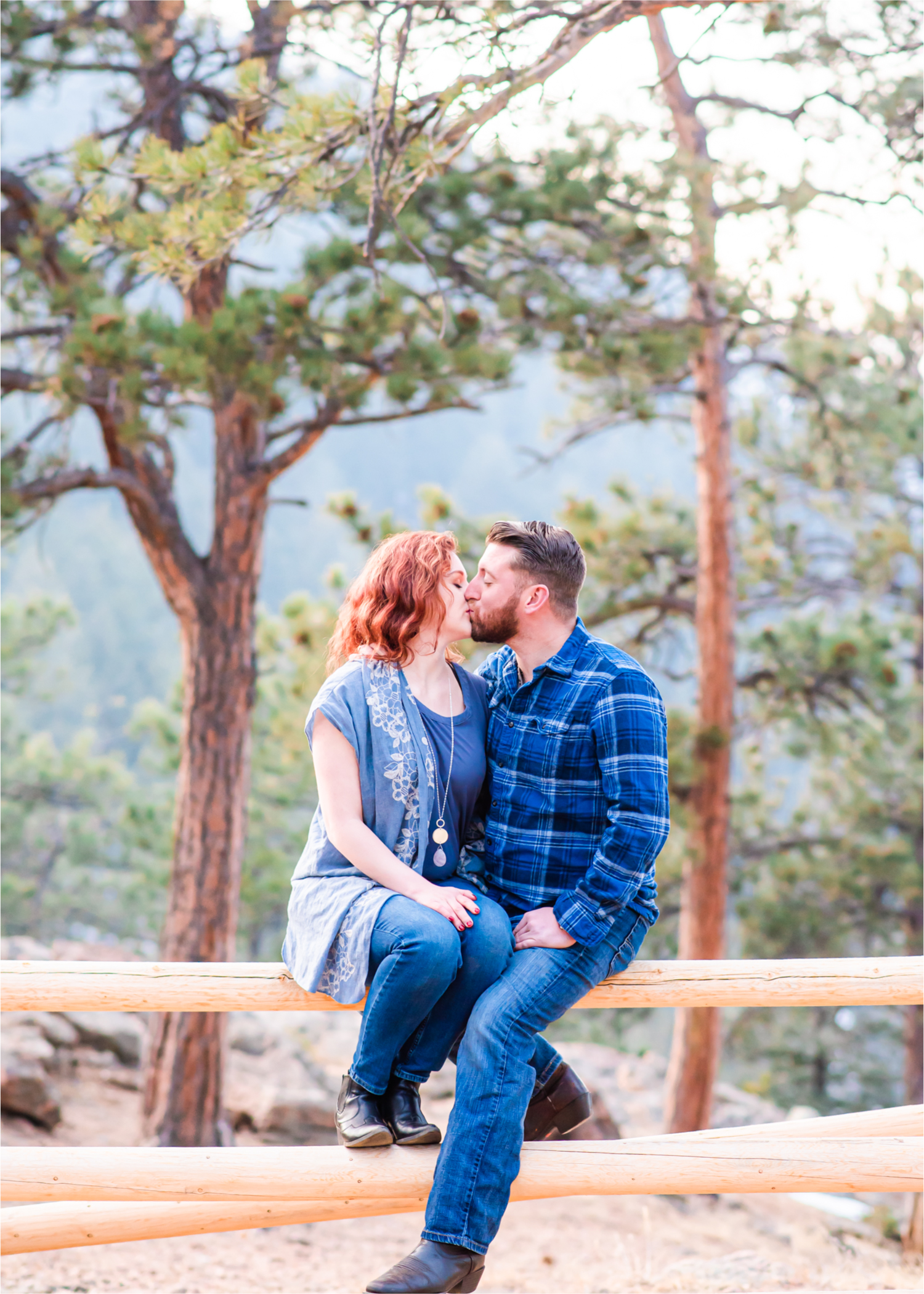 Winter Engagement on Lookout Mountain in Golden Colorado | Britni Girard Photography - Colorado Wedding Photography Team