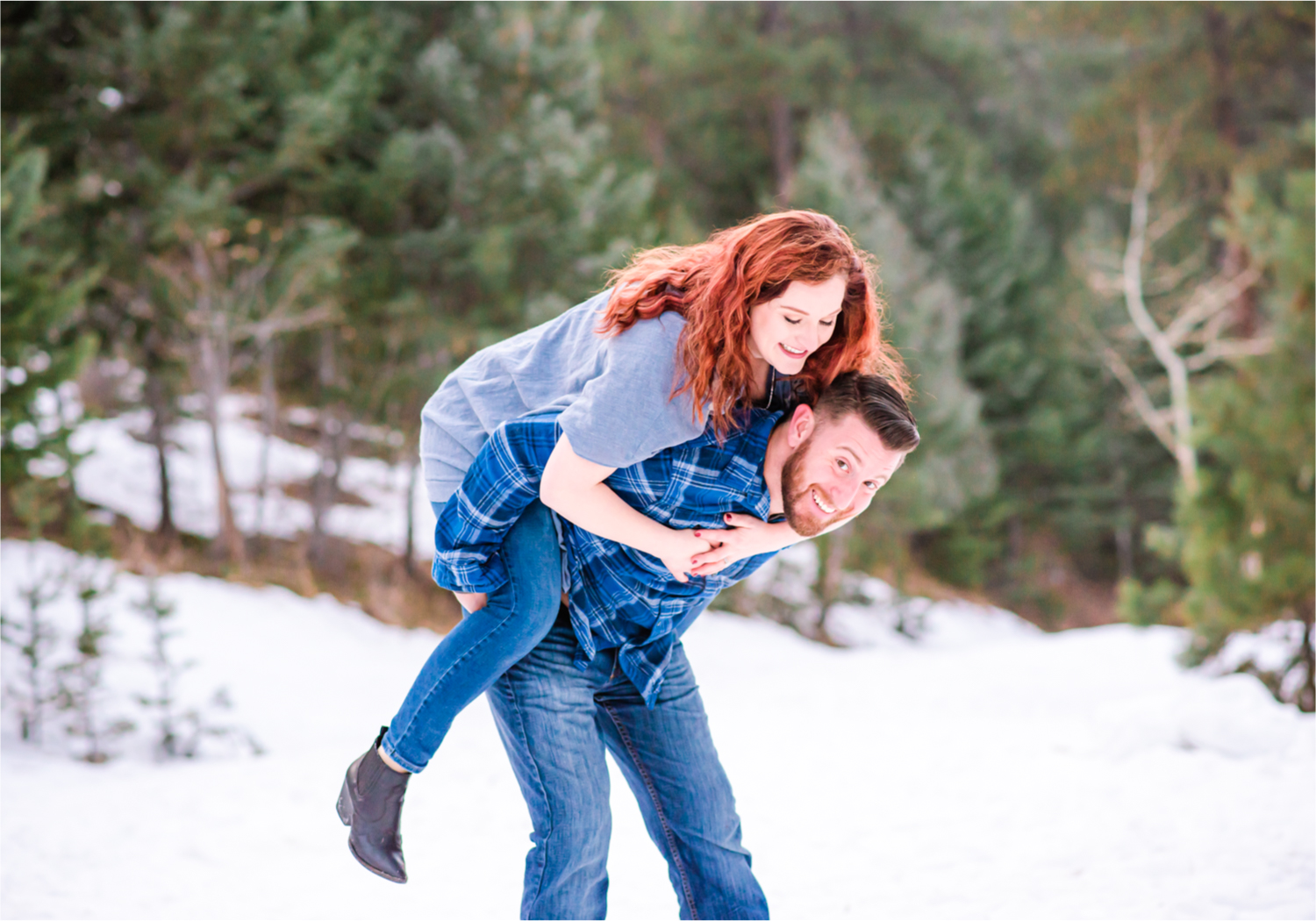 Winter Engagement on Lookout Mountain in Golden Colorado | Britni Girard Photography - Colorado Wedding Photography Team