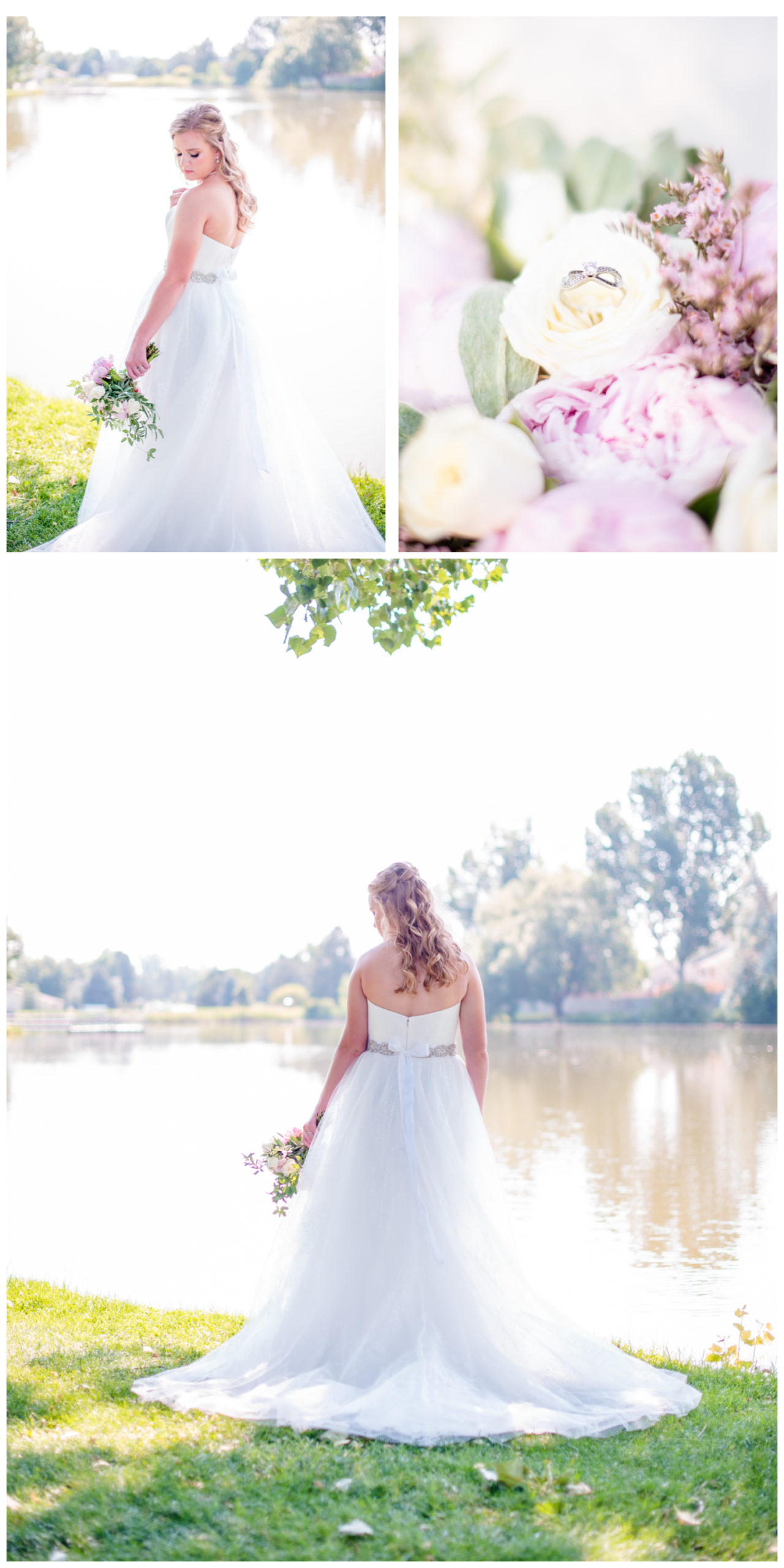 Bridal Portraits by lake | Greeley Armory Wedding - Britni Girard Photography - Colorado Wedding and Lifestyle Photography