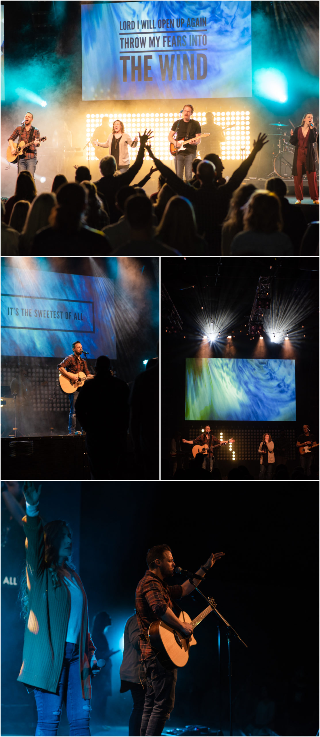 BRITNI GIRARD PHOTOGRAPHY | Jeremy Girard and Stephanie Harris leading worship at Grace Place in Berthoud, Colorado. Building Bridges, Breaking Barriers, Bringing Hope. www.GracePlace.org