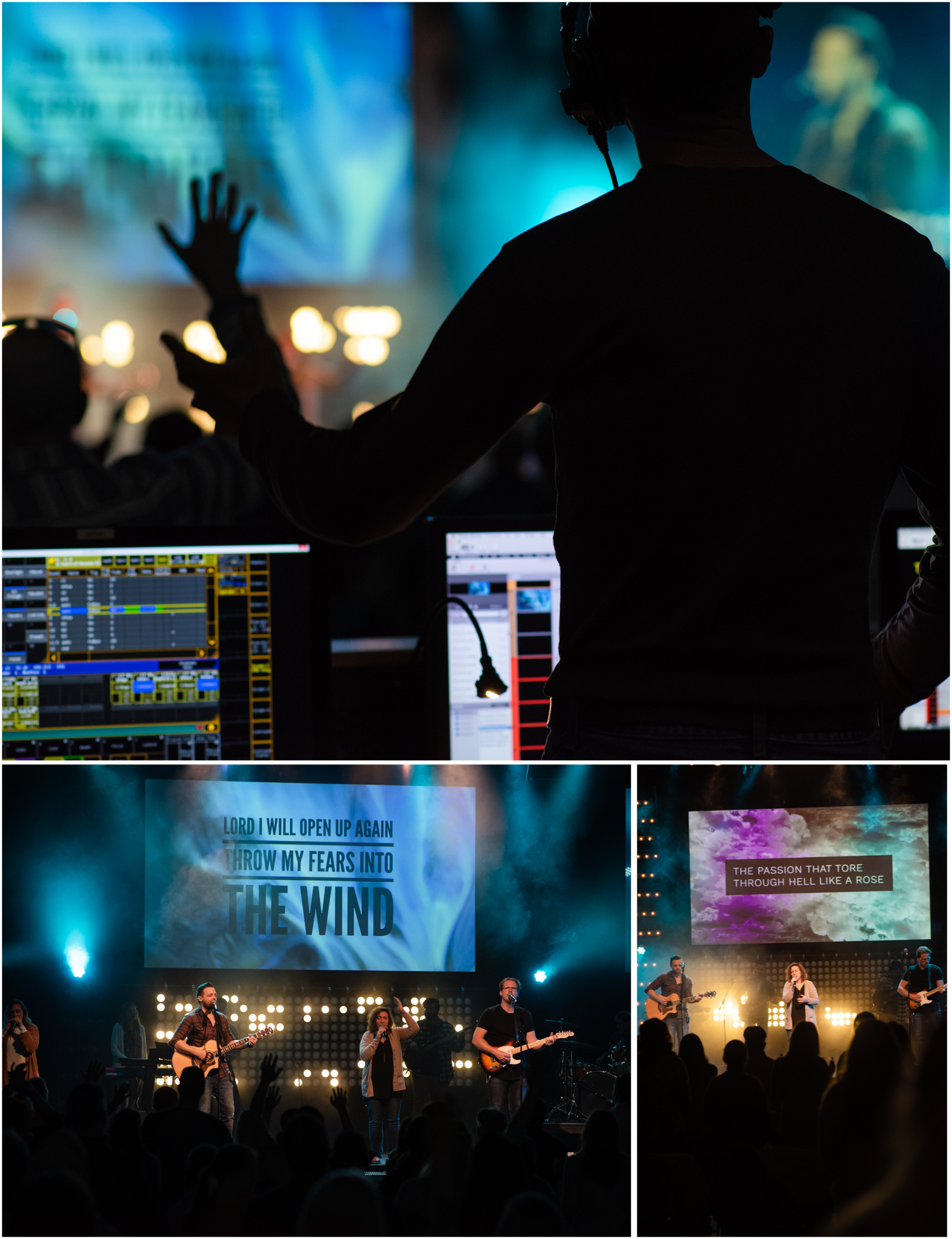 BRITNI GIRARD PHOTOGRAPHY | Jeremy Girard and Stephanie Harris leading worship at Grace Place in Berthoud, Colorado. Building Bridges, Breaking Barriers, Bringing Hope. www.GracePlace.org