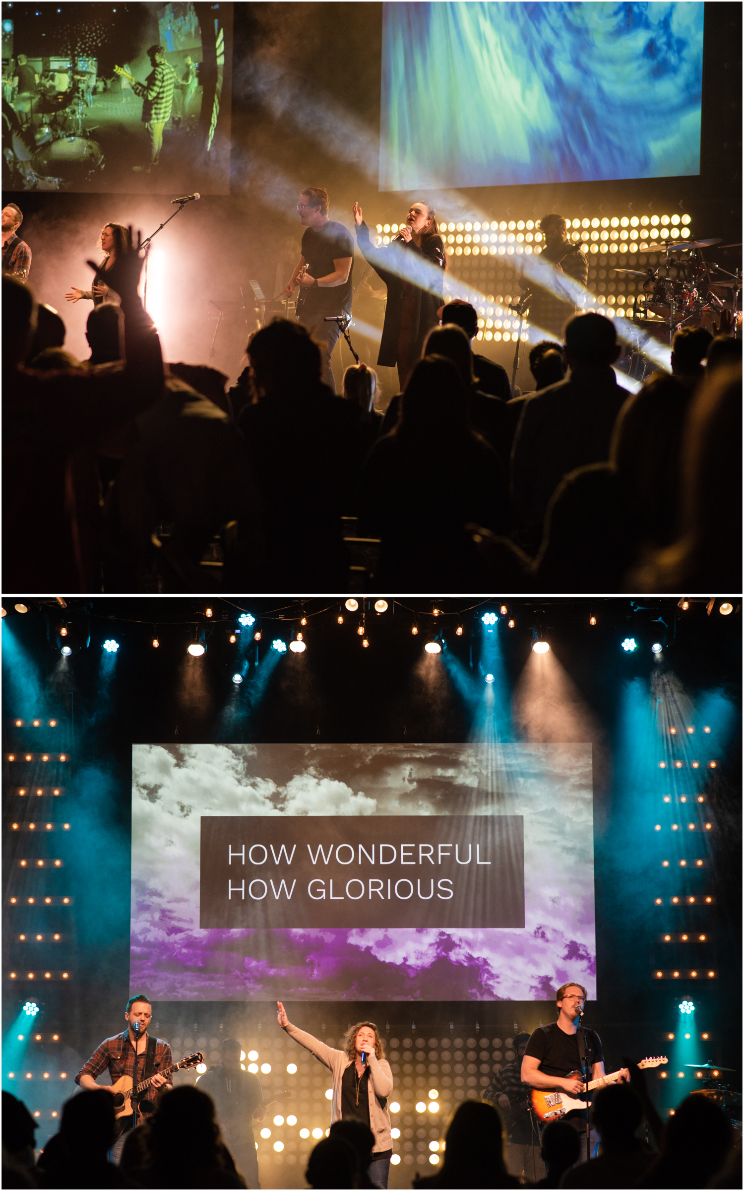 BRITNI GIRARD PHOTOGRAPHY | Jeremy Girard and Stephanie Harris leading worship at Grace Place in Berthoud, Colorado. Building Bridges, Breaking Barriers, Bringing Hope. www.GracePlace.org