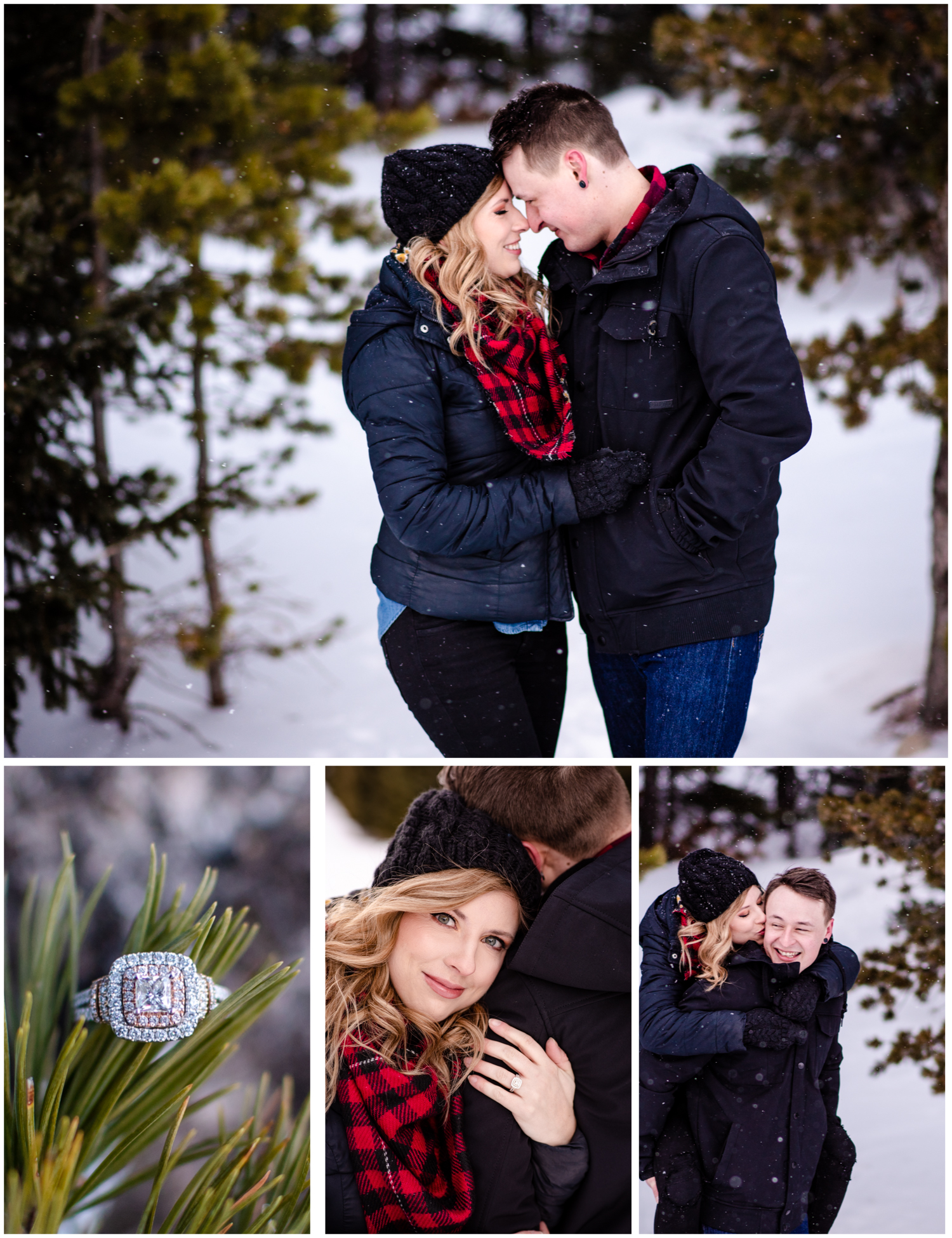 Brainard Lake Engagement | Colorado Mountains | Britni Girard Photography - Wedding and Engagement Photographers - Snowy engagement in rocky mountains