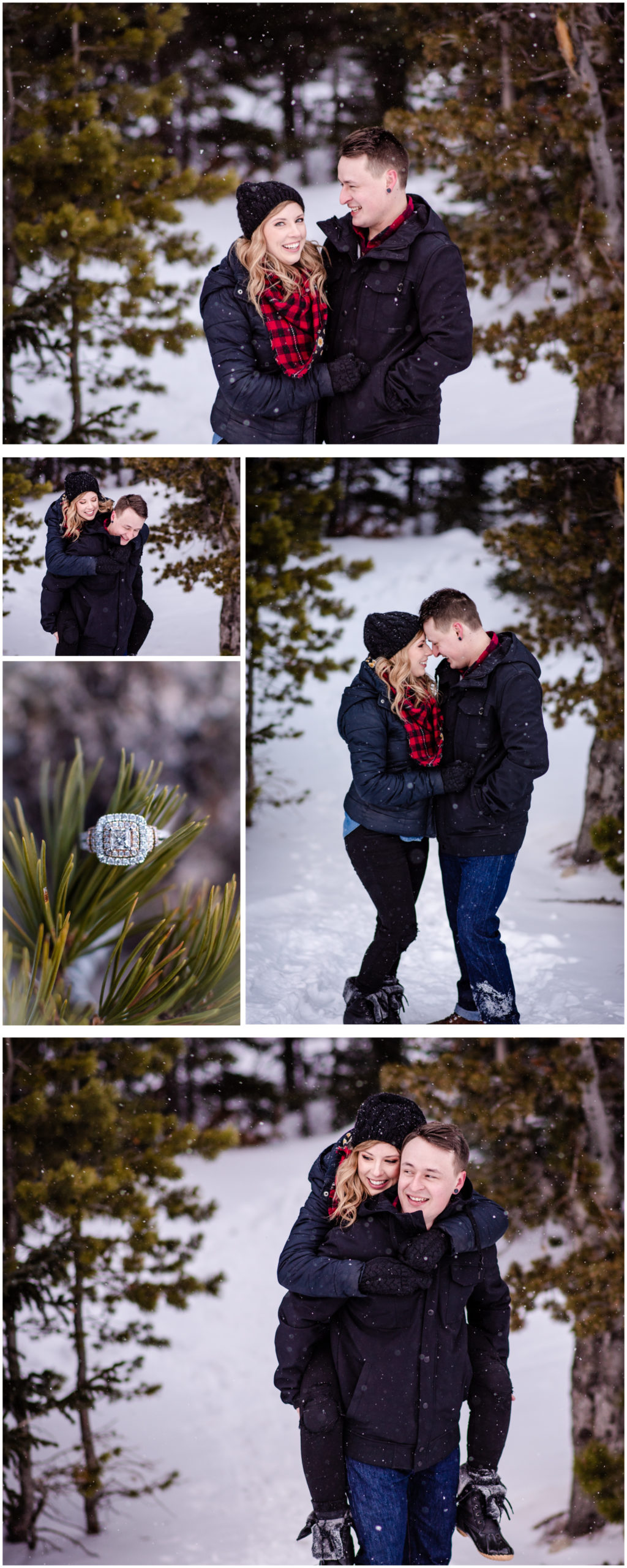 Brainard Lake Engagement | Colorado Mountains | Britni Girard Photography - Wedding and Engagement Photographers - Snowy engagement in rocky mountains