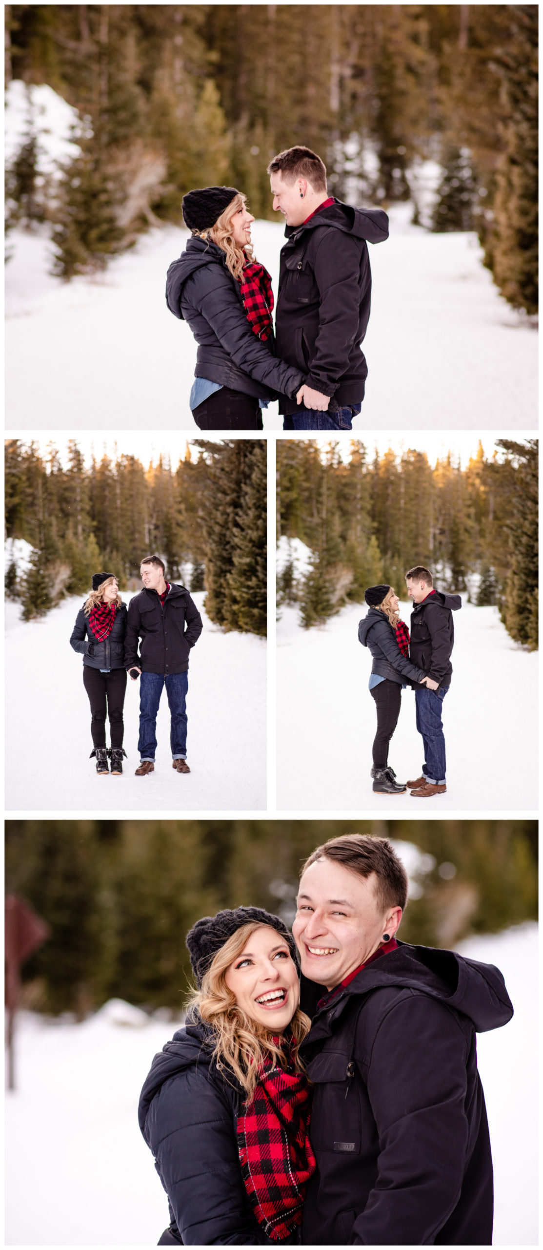 Brainard Lake Engagement | Colorado Mountains | Britni Girard Photography - Wedding and Engagement Photographers - Snowy engagement in rocky mountains