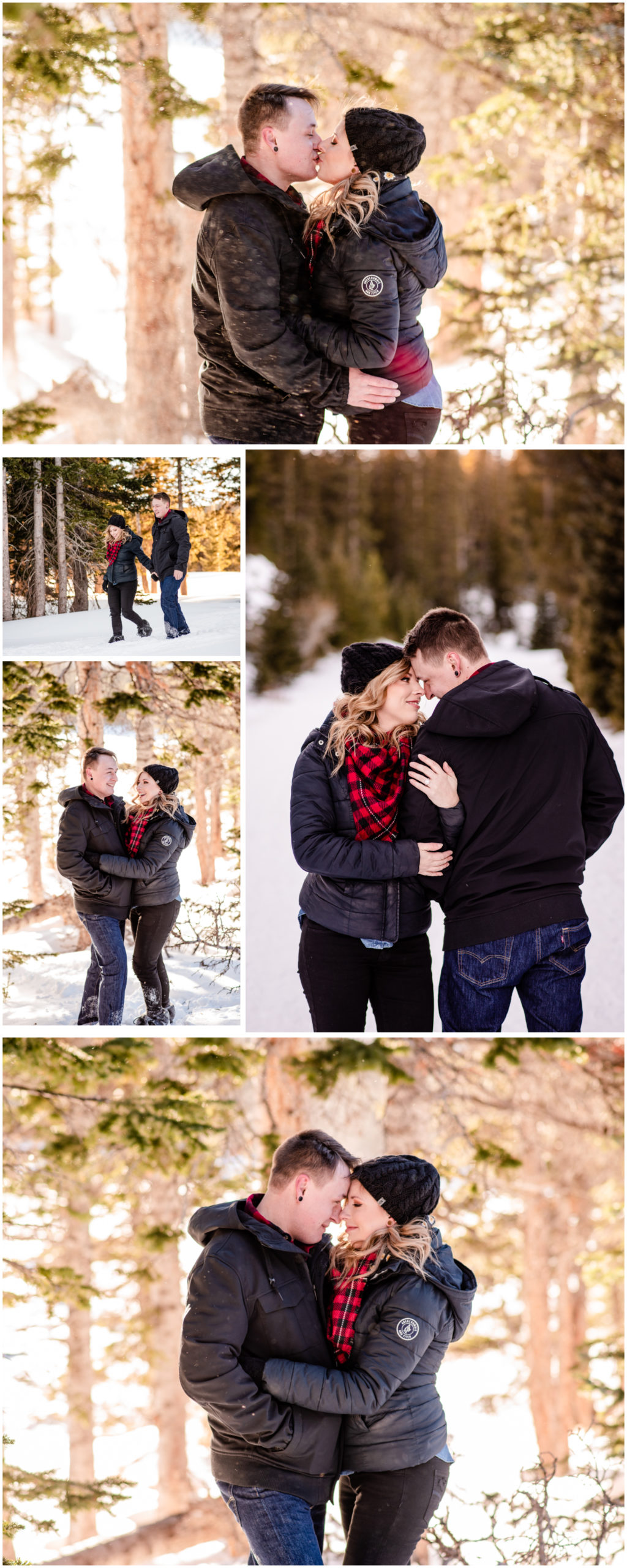 Brainard Lake Engagement | Colorado Mountains | Britni Girard Photography - Wedding and Engagement Photographers - Snowy engagement in rocky mountains