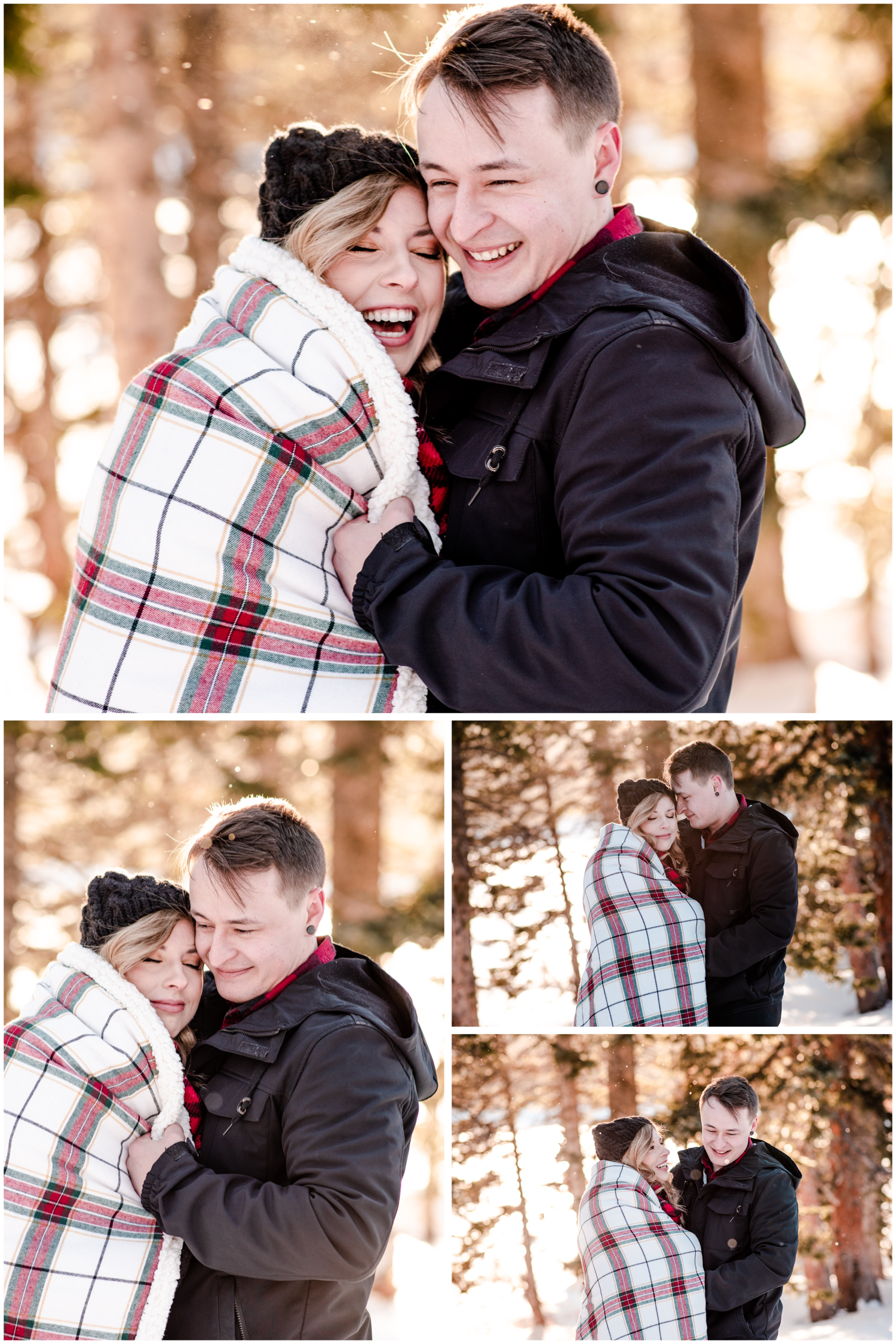 Brainard Lake Engagement | Colorado Mountains | Britni Girard Photography - Wedding and Engagement Photographers - Snowy engagement in rocky mountains