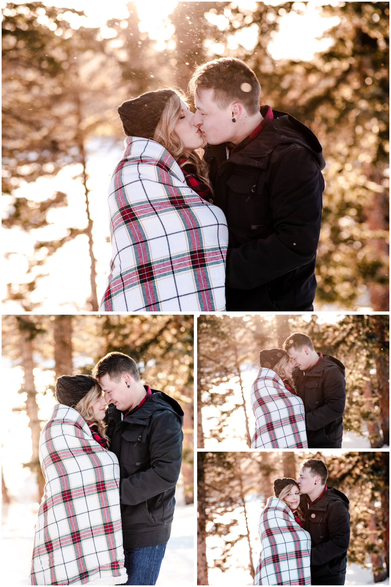 Brainard Lake Engagement | Colorado Mountains | Britni Girard Photography - Wedding and Engagement Photographers - Snowy engagement in rocky mountains