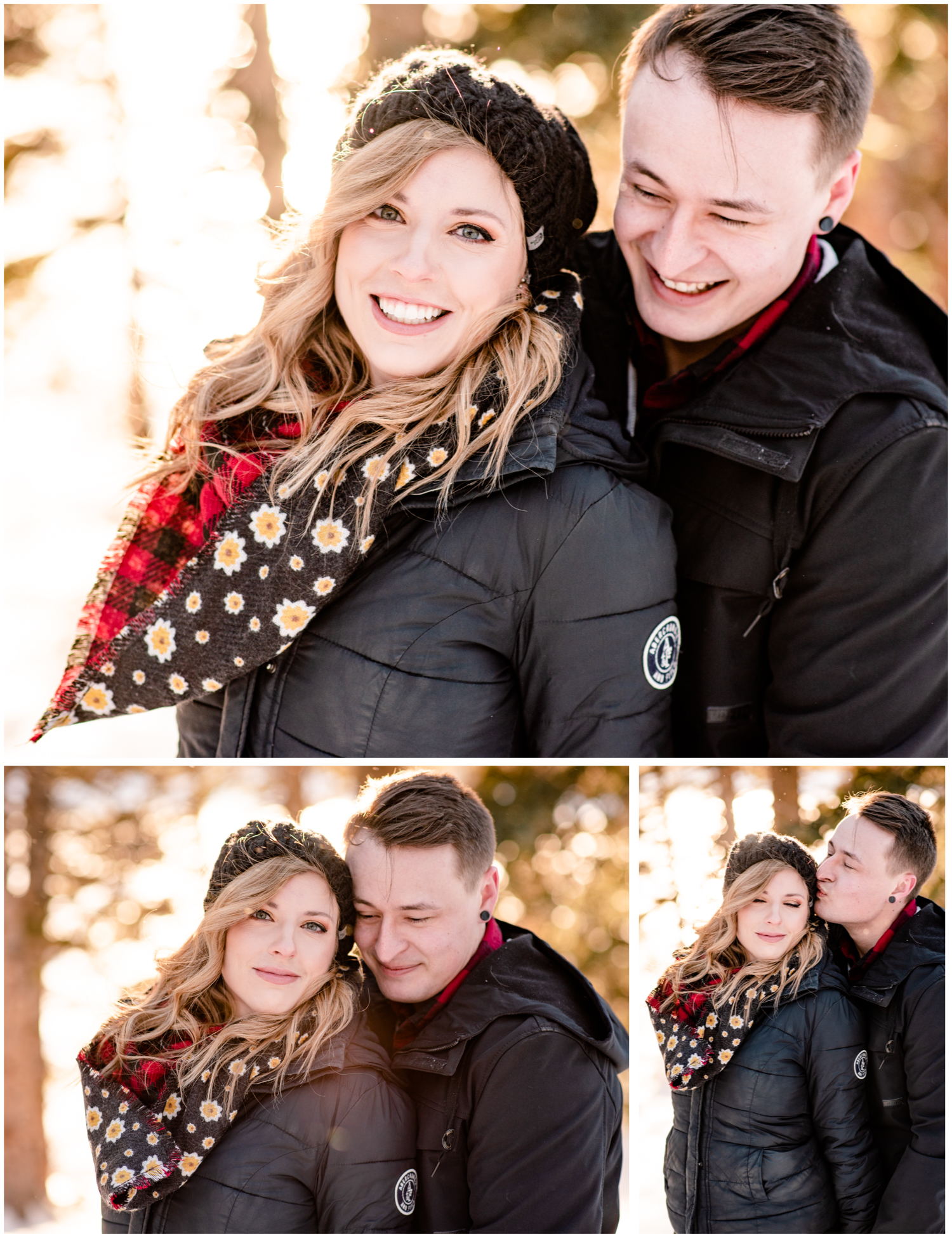 Brainard Lake Engagement | Colorado Mountains | Britni Girard Photography - Wedding and Engagement Photographers - Snowy engagement in rocky mountains