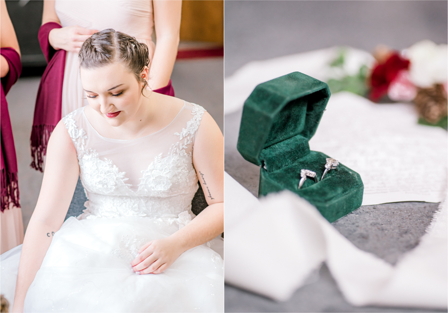 Winter Wedding in Fort Collins with a First Look at Spring Canyon and a romantic church ceremony | Britni Girard Photography | Colorado Wedding Photographer