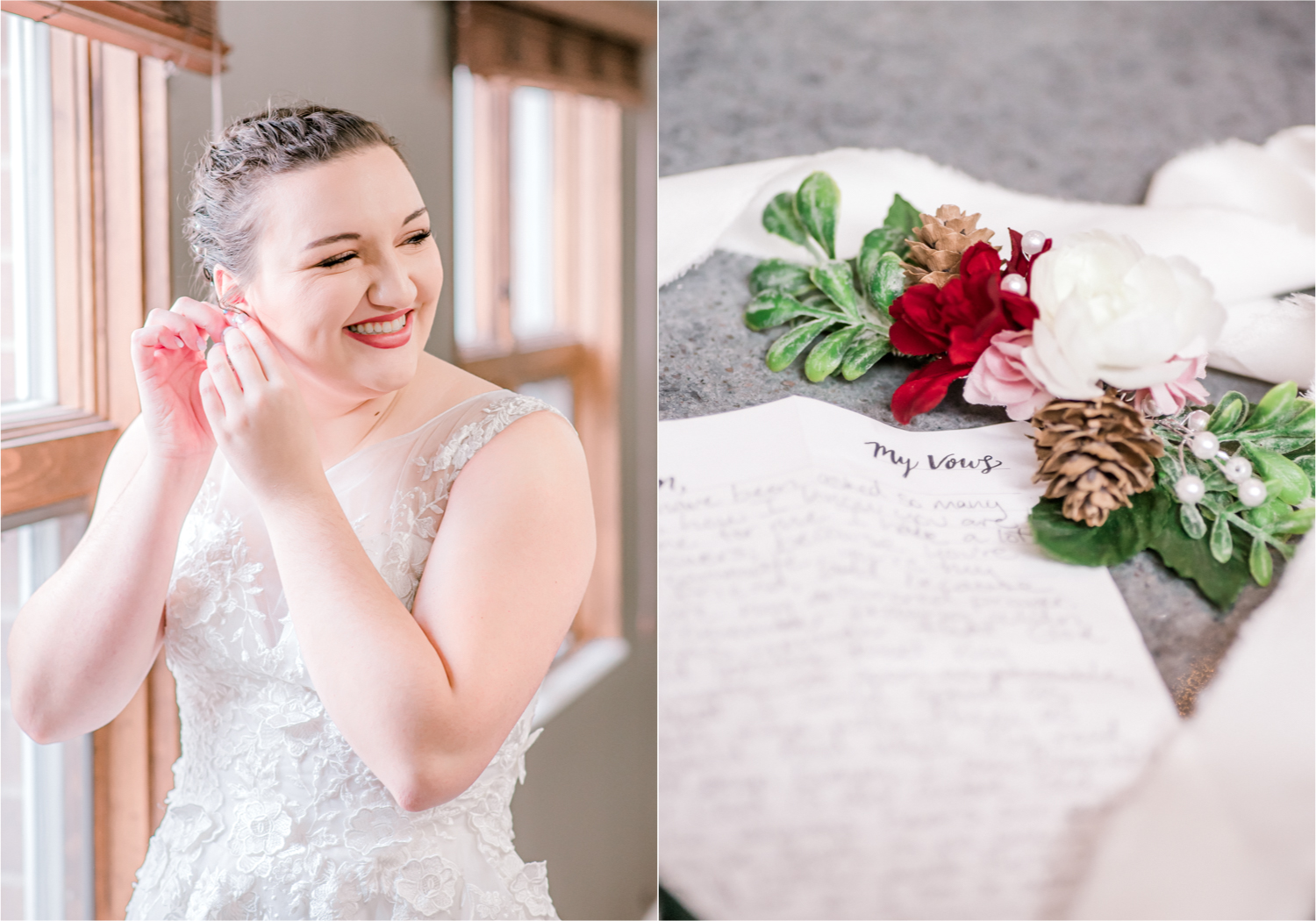 Winter Wedding in Fort Collins with a First Look at Spring Canyon and a romantic church ceremony | Britni Girard Photography | Colorado Wedding Photographer