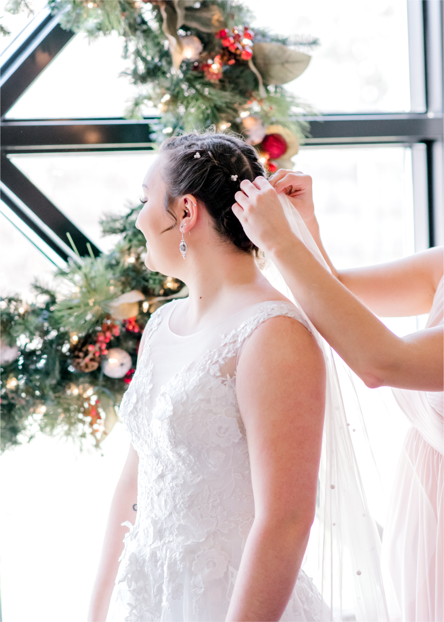 Winter Wedding in Fort Collins with a First Look at Spring Canyon and a romantic church ceremony | Britni Girard Photography | Colorado Wedding Photographer