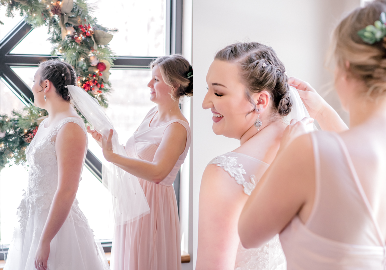 Winter Wedding in Fort Collins with a First Look at Spring Canyon and a romantic church ceremony | Britni Girard Photography | Colorado Wedding Photographer