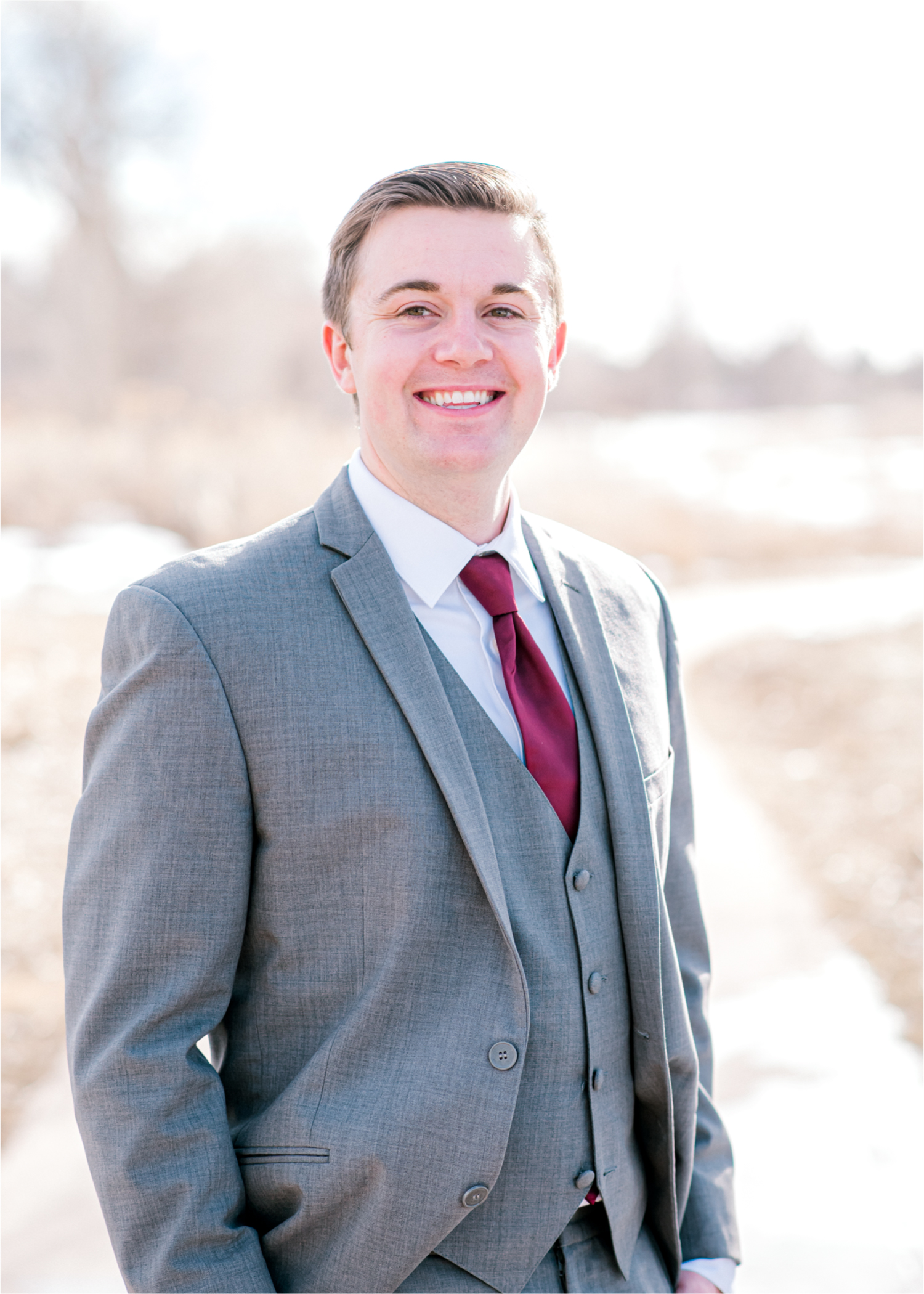 Winter Wedding in Fort Collins with a First Look at Spring Canyon and a romantic church ceremony | Britni Girard Photography | Colorado Wedding Photographer
