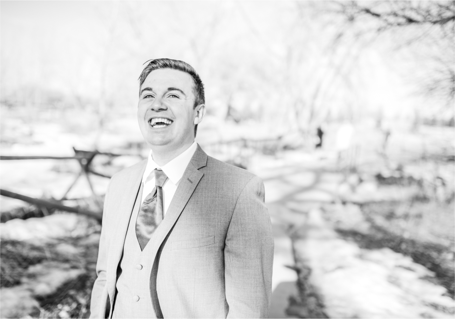 Winter Wedding in Fort Collins with a First Look at Spring Canyon and a romantic church ceremony | Britni Girard Photography | Colorado Wedding Photographer